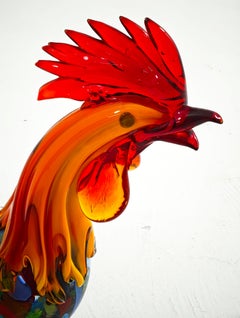 Scultura in vetro di Murano Gallo Produzione Italia 1960s Mid-Century Modern
