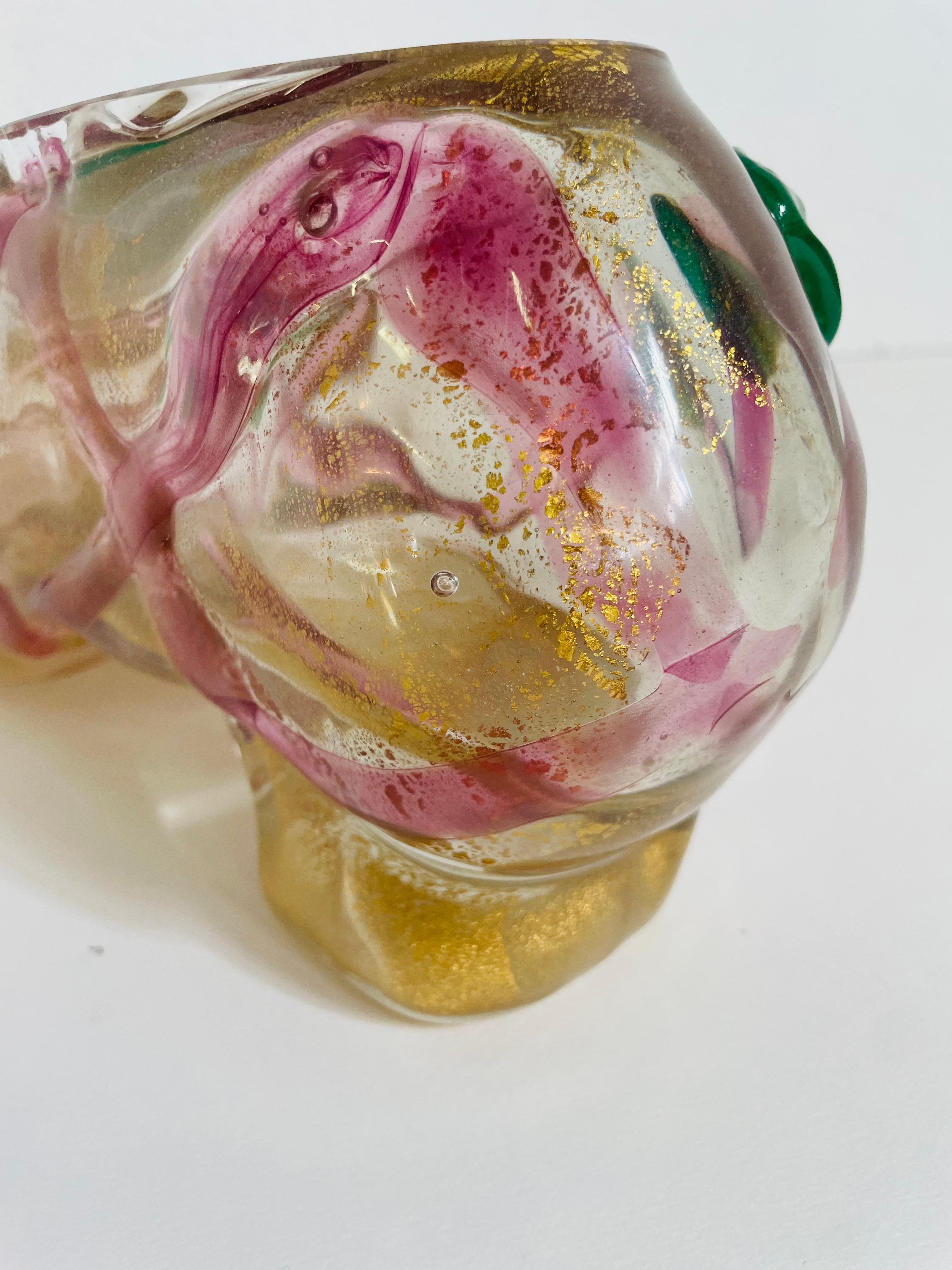 Sculpture en verre Scarpa de Pino Signoretto pour Redusart en vente 4