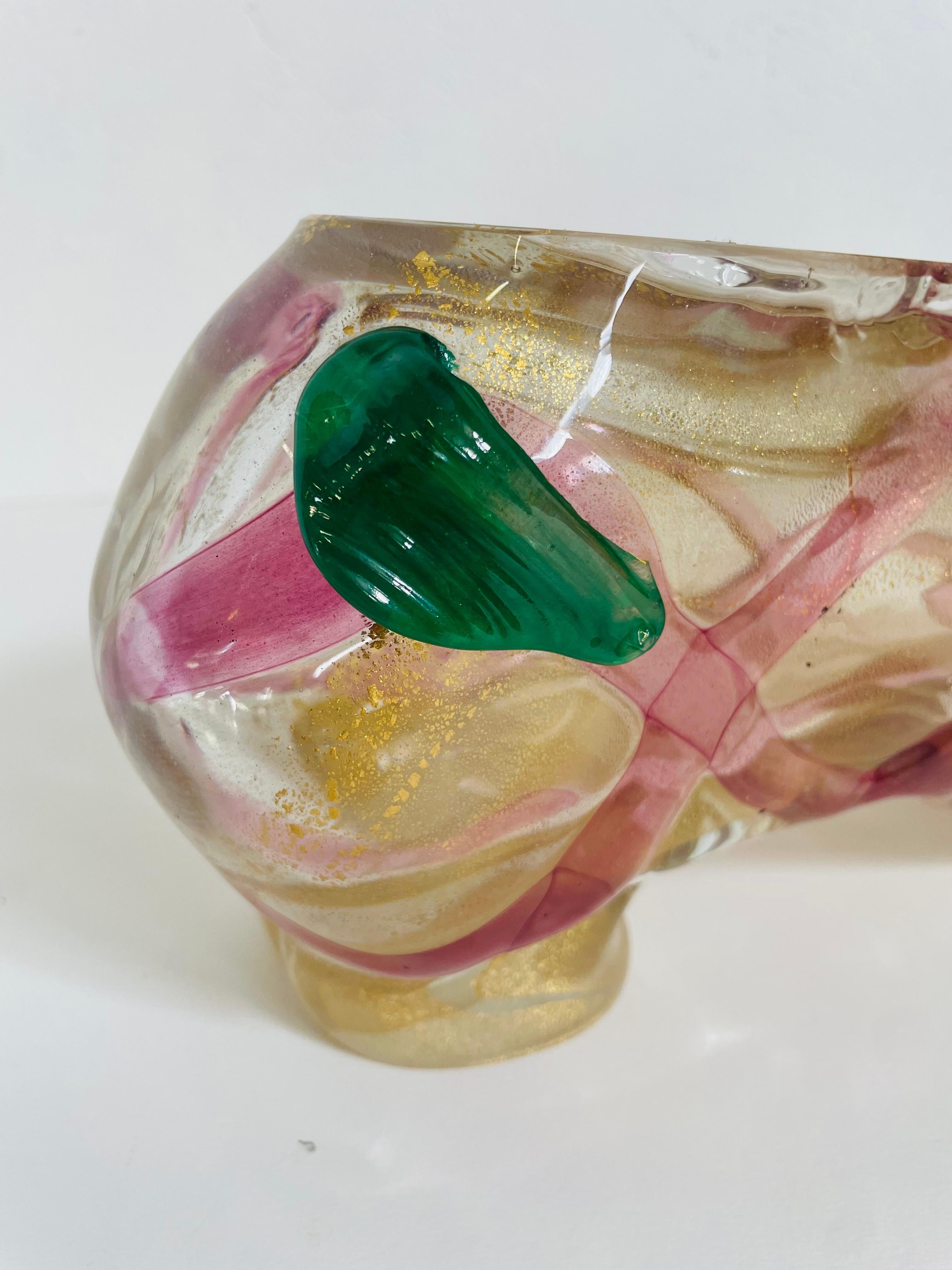 Sculpture en verre Scarpa de Pino Signoretto pour Redusart en vente 5