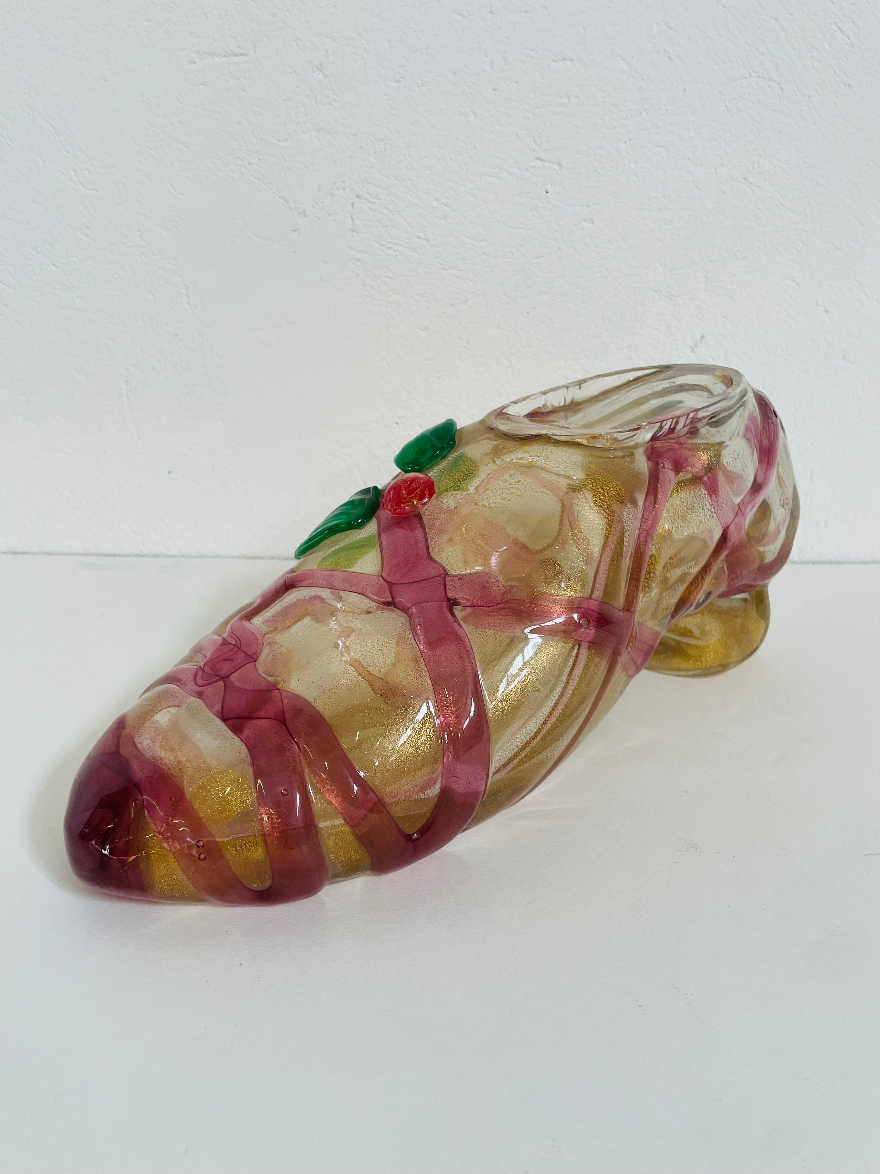 Mid-Century Modern Sculpture en verre Scarpa de Pino Signoretto pour Redusart en vente