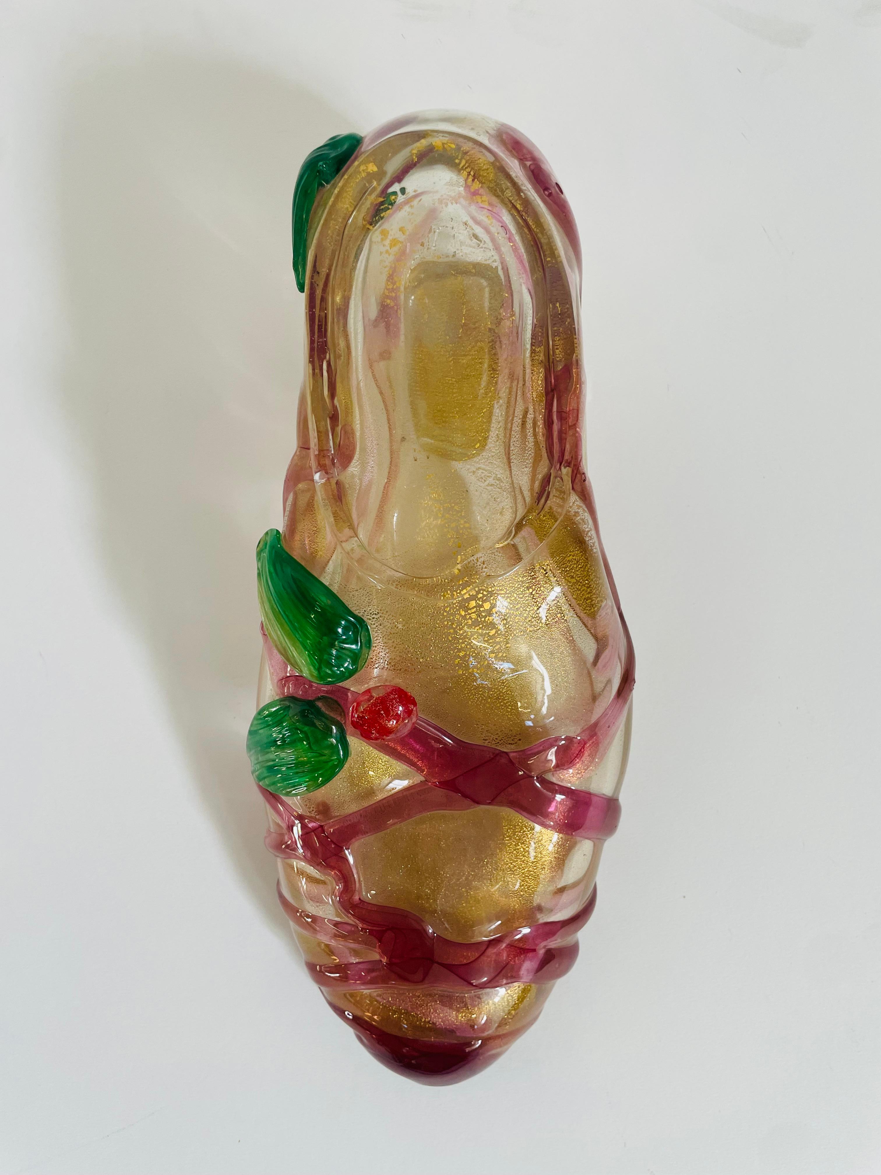 Sculpture en verre Scarpa de Pino Signoretto pour Redusart en vente 1