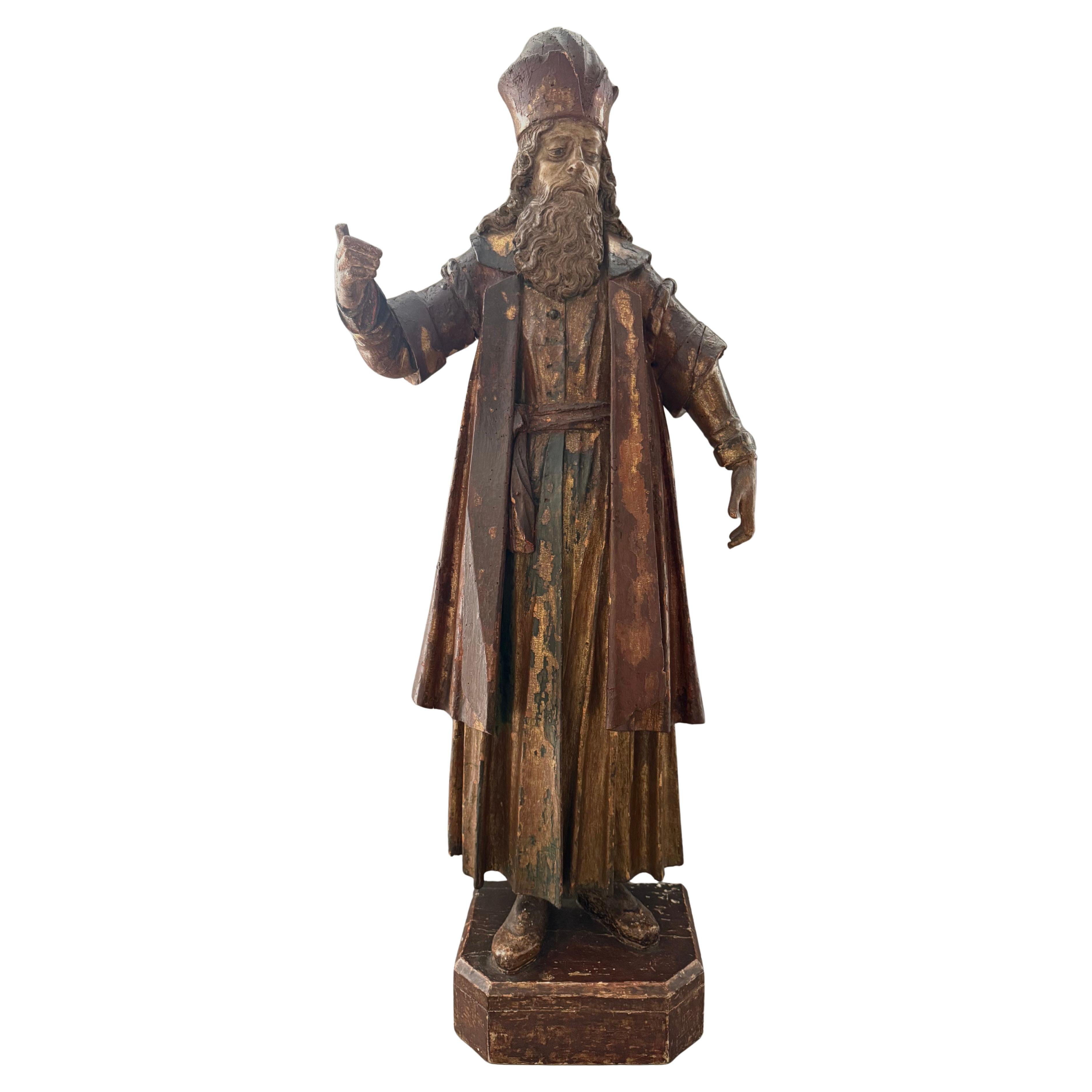 Scultura lignea di dignitario, Austria - fine XV secolo