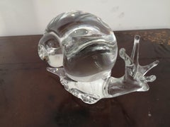 Scultura Lumaca in Vetro di Murano di Zanetti Licio anni 70