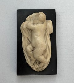 Marble sculpture Grand Tour Sleeping Putto early 19th century