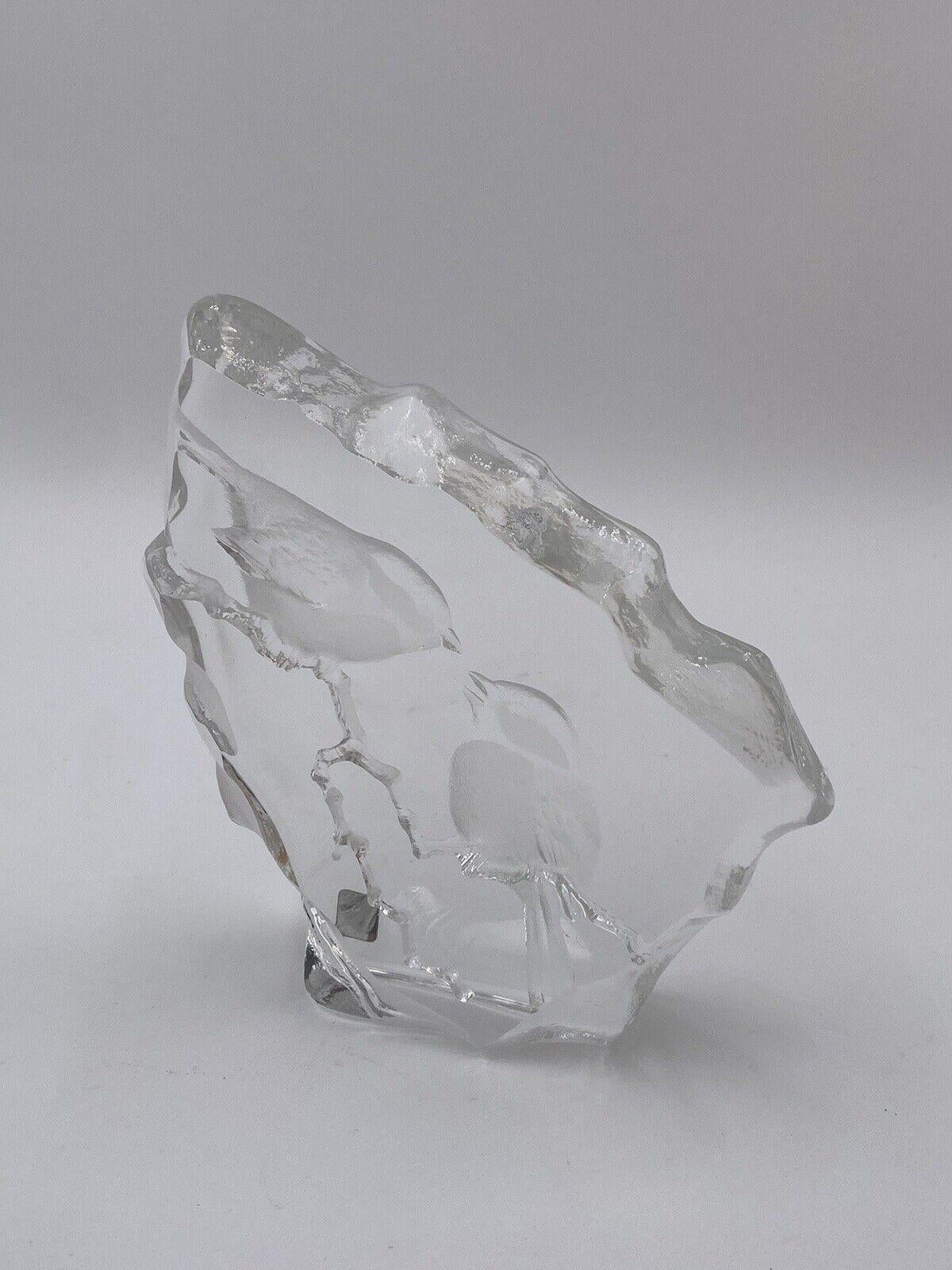 Italian Sculpture Mats Jonasson Sweden Glass 1980's
