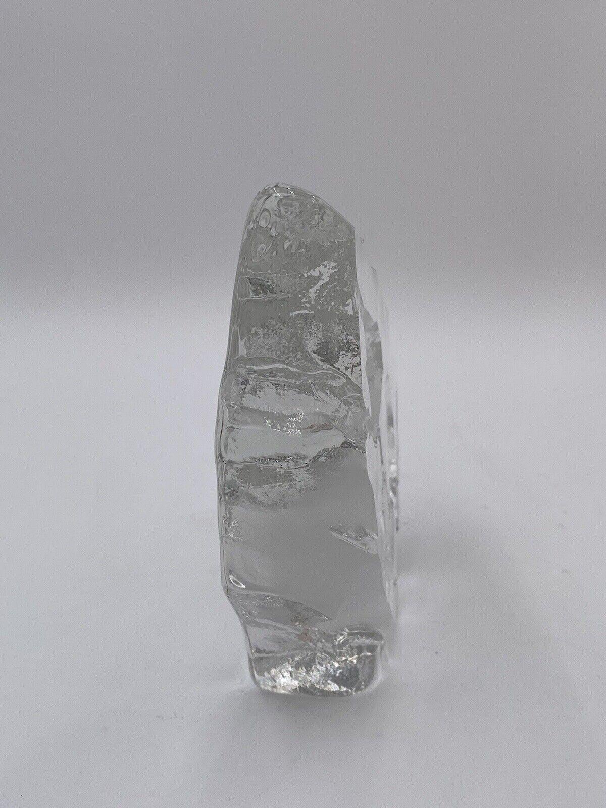Sculpture Mats Jonasson Sweden Glass 1980's In Good Condition In Taranto, IT