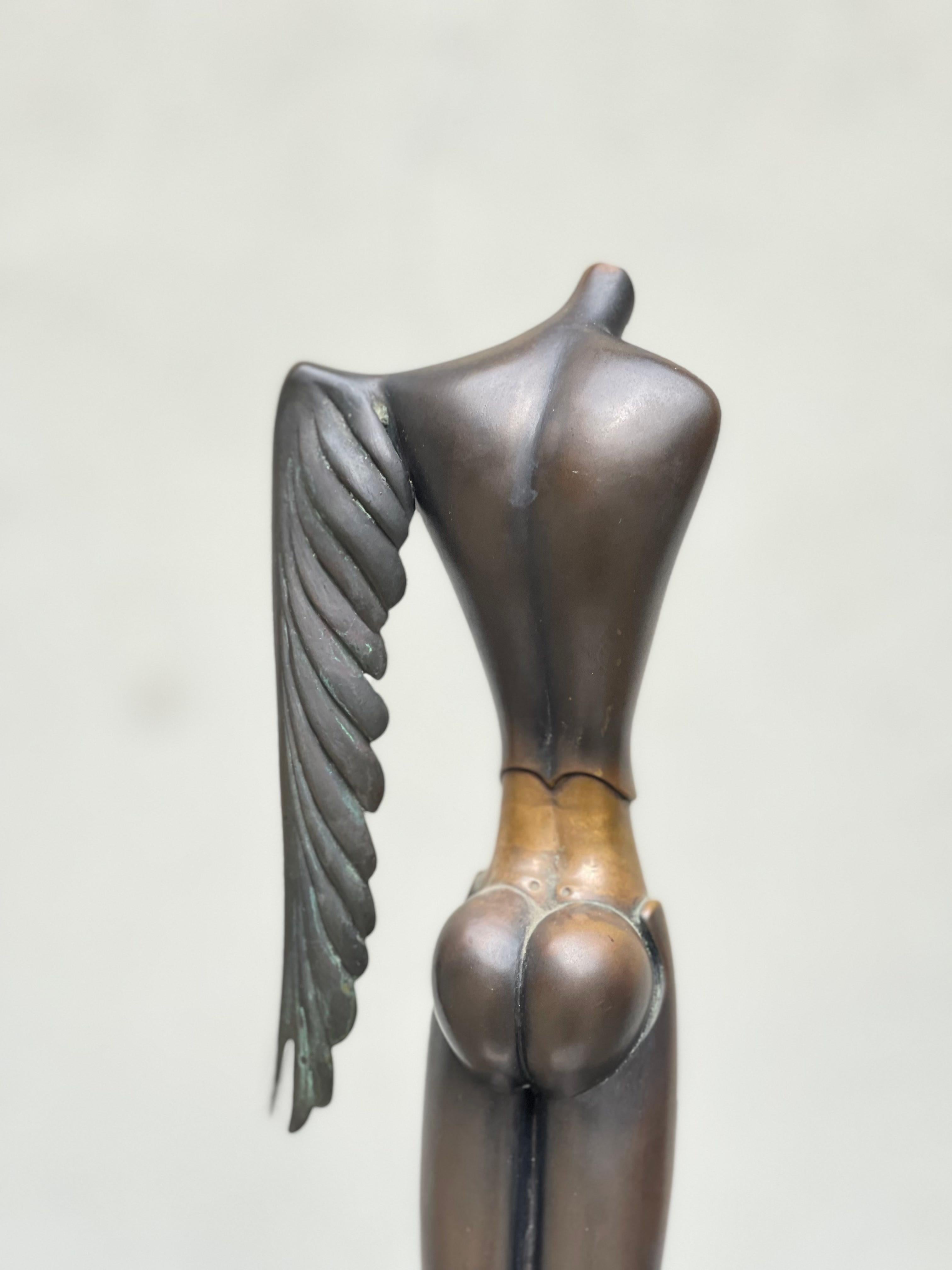 Bronze Scultura Metafisica Raffigurazione di Corpo Femminile, Sculpture, Wunderlich