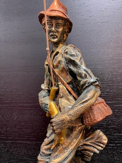 Scultura Peschatore vintage