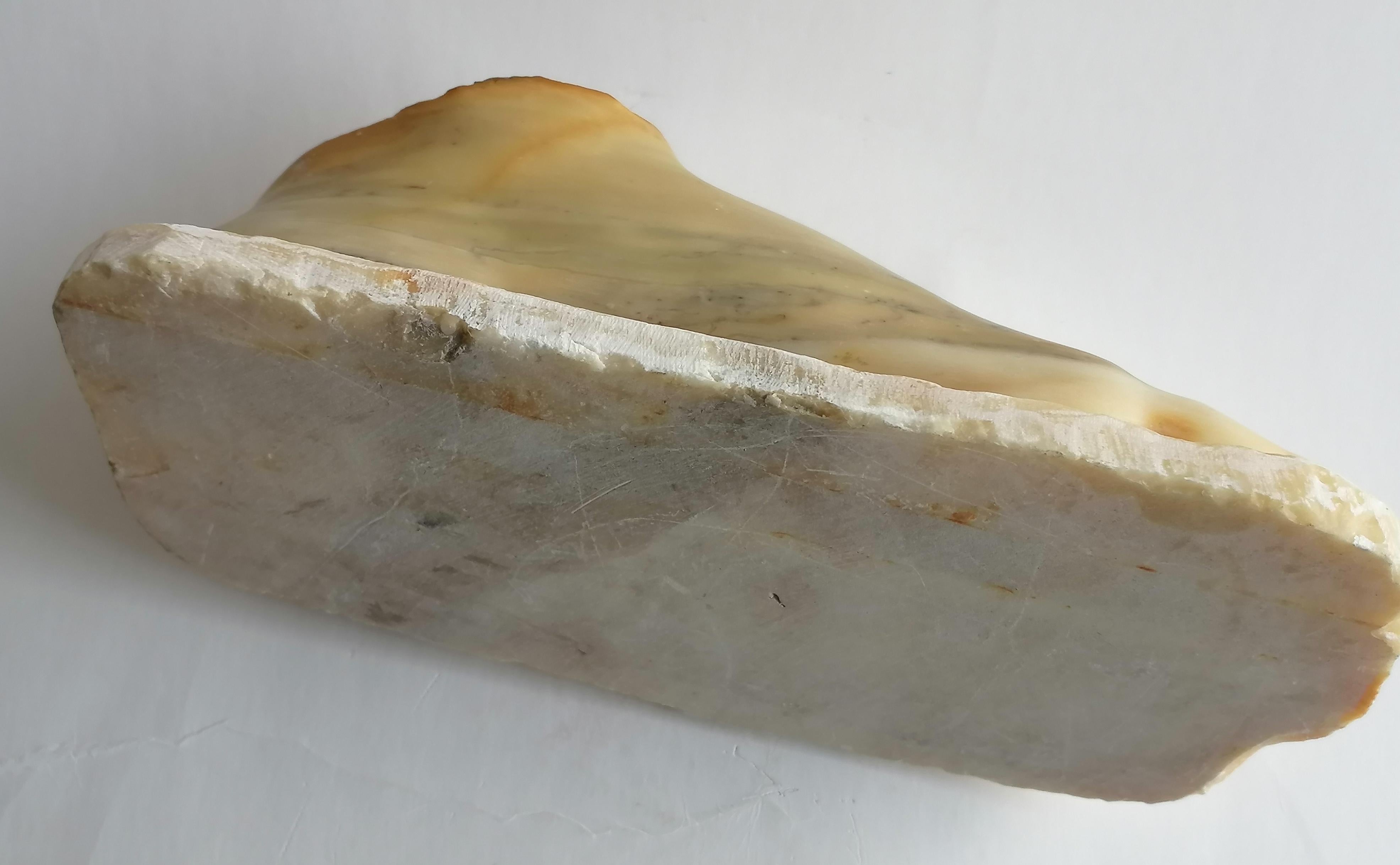 Scultura - piede classico in marmo giallo broccato di Siena- made in Italy For Sale 3