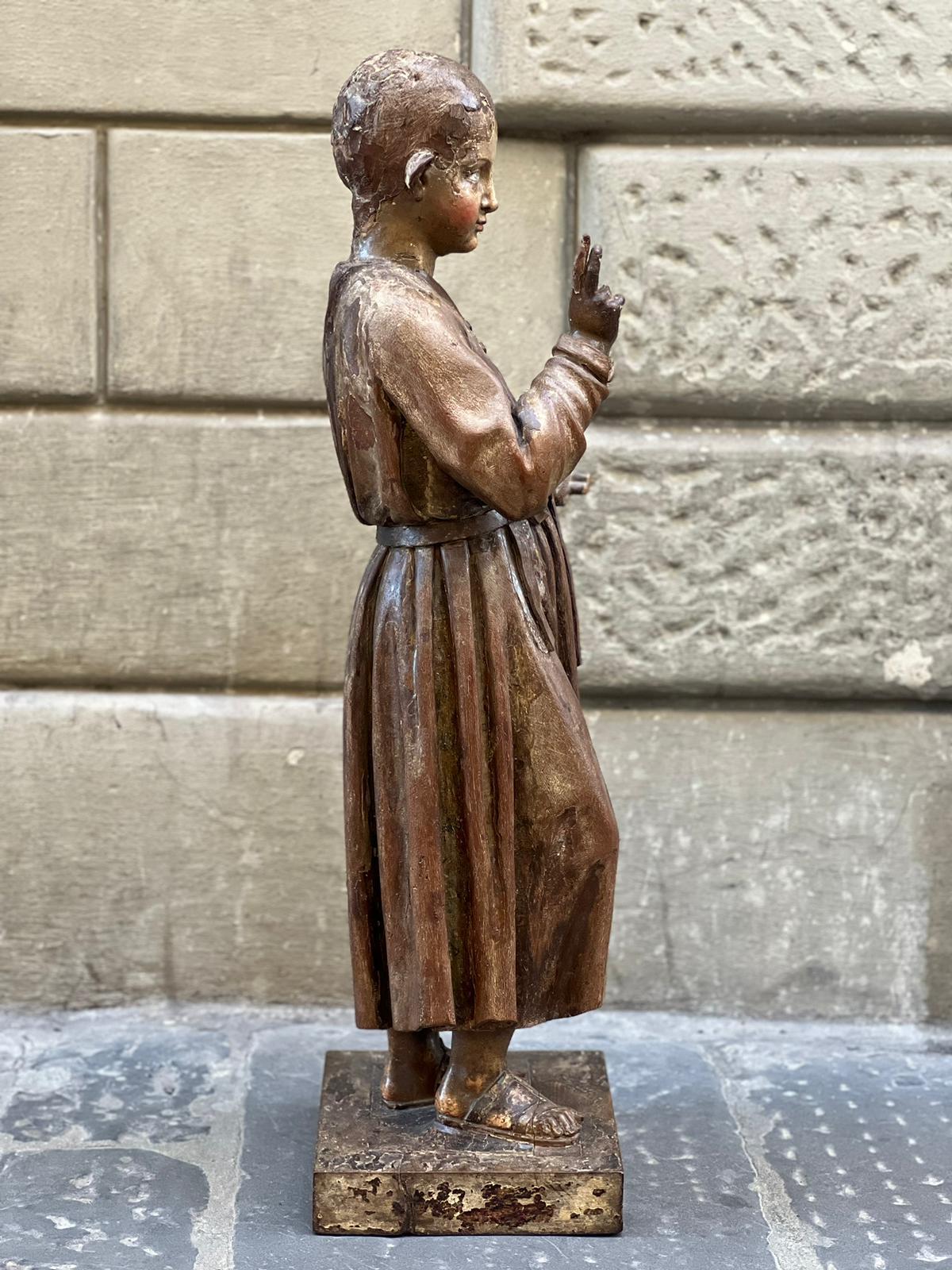 Skulptur, die das Jesuskind darstellt  (Italian) im Angebot