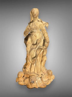 Scultura raffigurante Madonna in terracotta - fine XVIII secolo