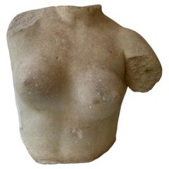 Scultura raffigurante torso di Afrodite in marmo statuario - XVI secolo. Italia