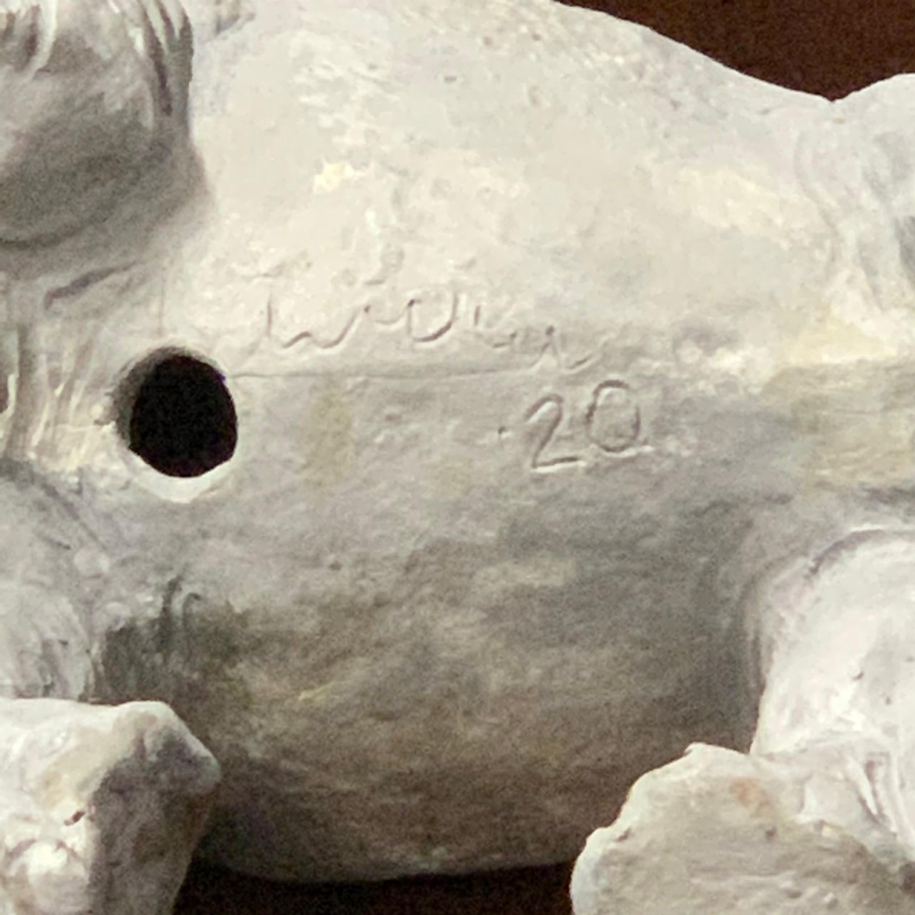 Escultura de cerámica de rinoceronte  Firmado Angelo Zanella y fechado en 2020 - Italia Alfarería en venta