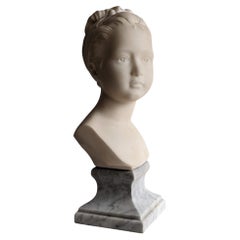 sculpture - portrait de Louise Brongniart - statuaire fine marbre