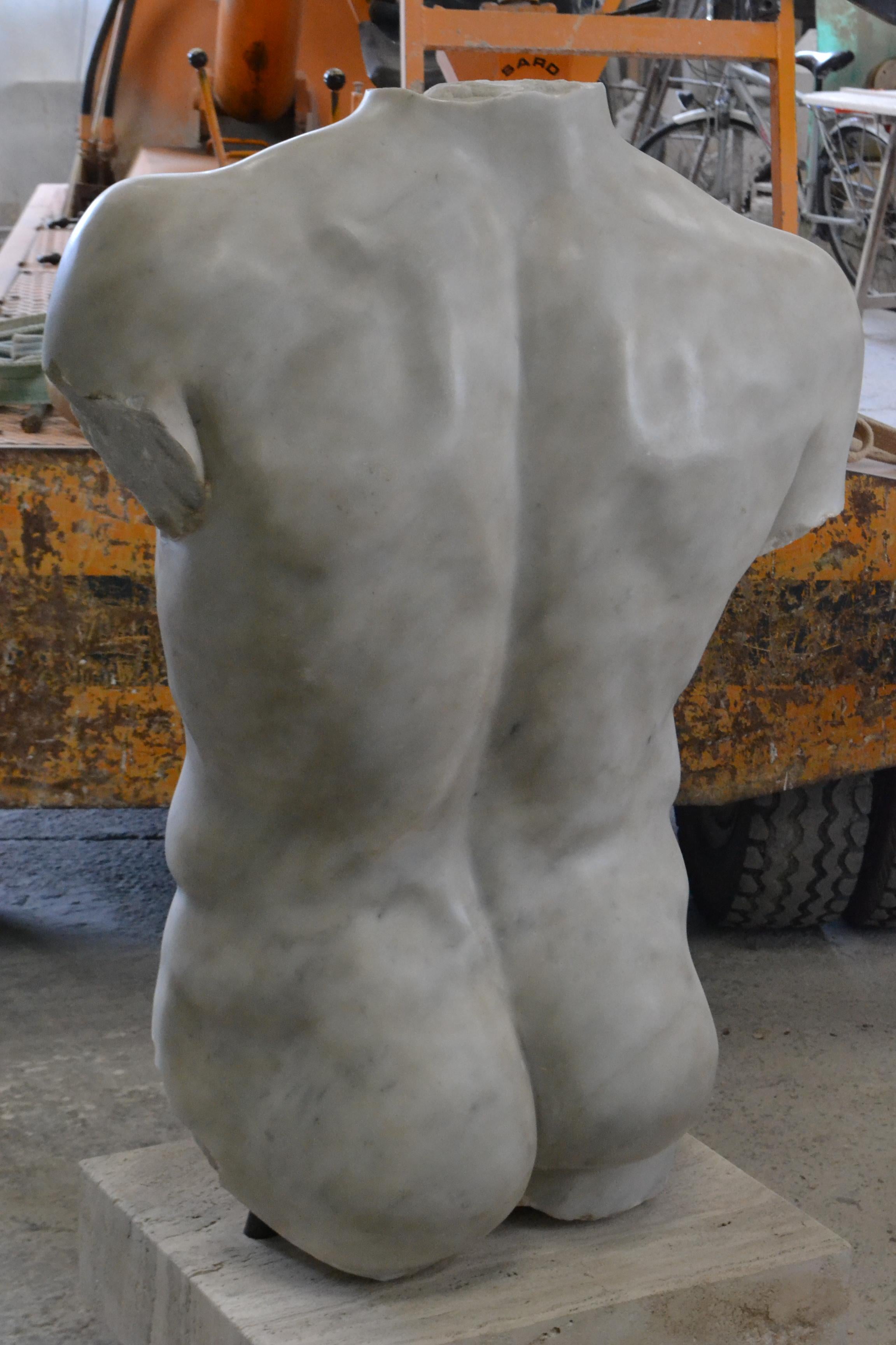 scultura Torso maschile classico- hergestellt in Italien im Angebot 1