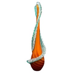 Escultura de cristal de Murano Diseño de los años 80