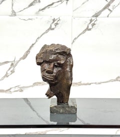 Skulptur Geformtes Gesicht Liliana Casella Muratti 1970er Jahre