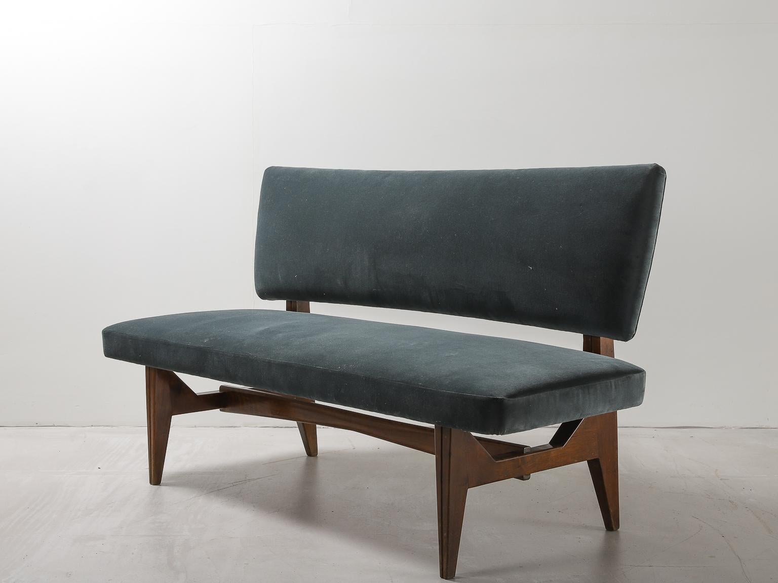 Italian Scuola Di Torino Two Seat Sofa from the 1950s 2