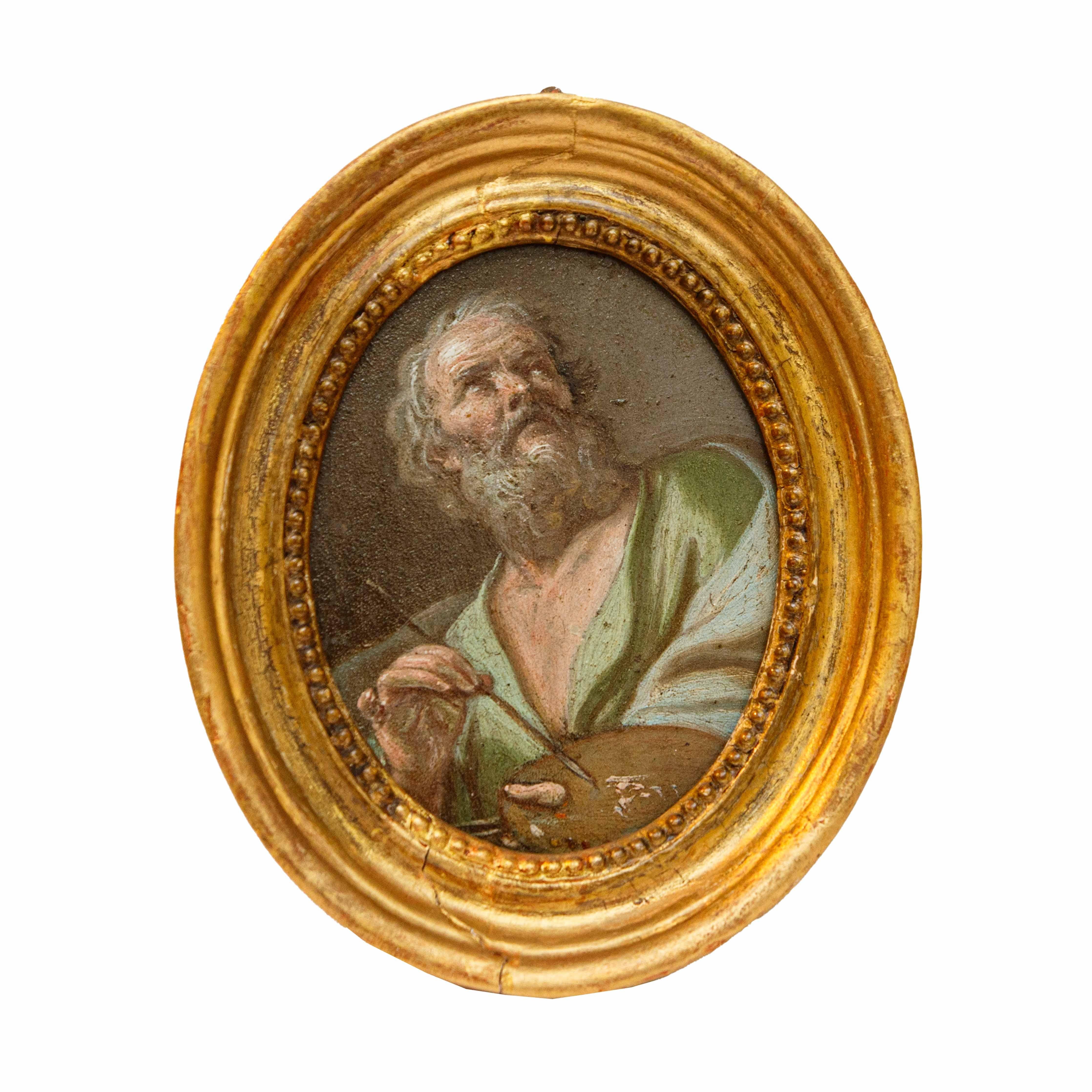 Scuola emiliana, XVII secolo

Evangelisti

(4) ovali olio su rame, cm 9 x 11,5

Con cornice, cm 12,5 x 15

I quattro piccoli ovali in rame che qui presentiamo raffigurano i quattro evangelisti Marco, Matteo e Giovanni intenti nello scrivere i