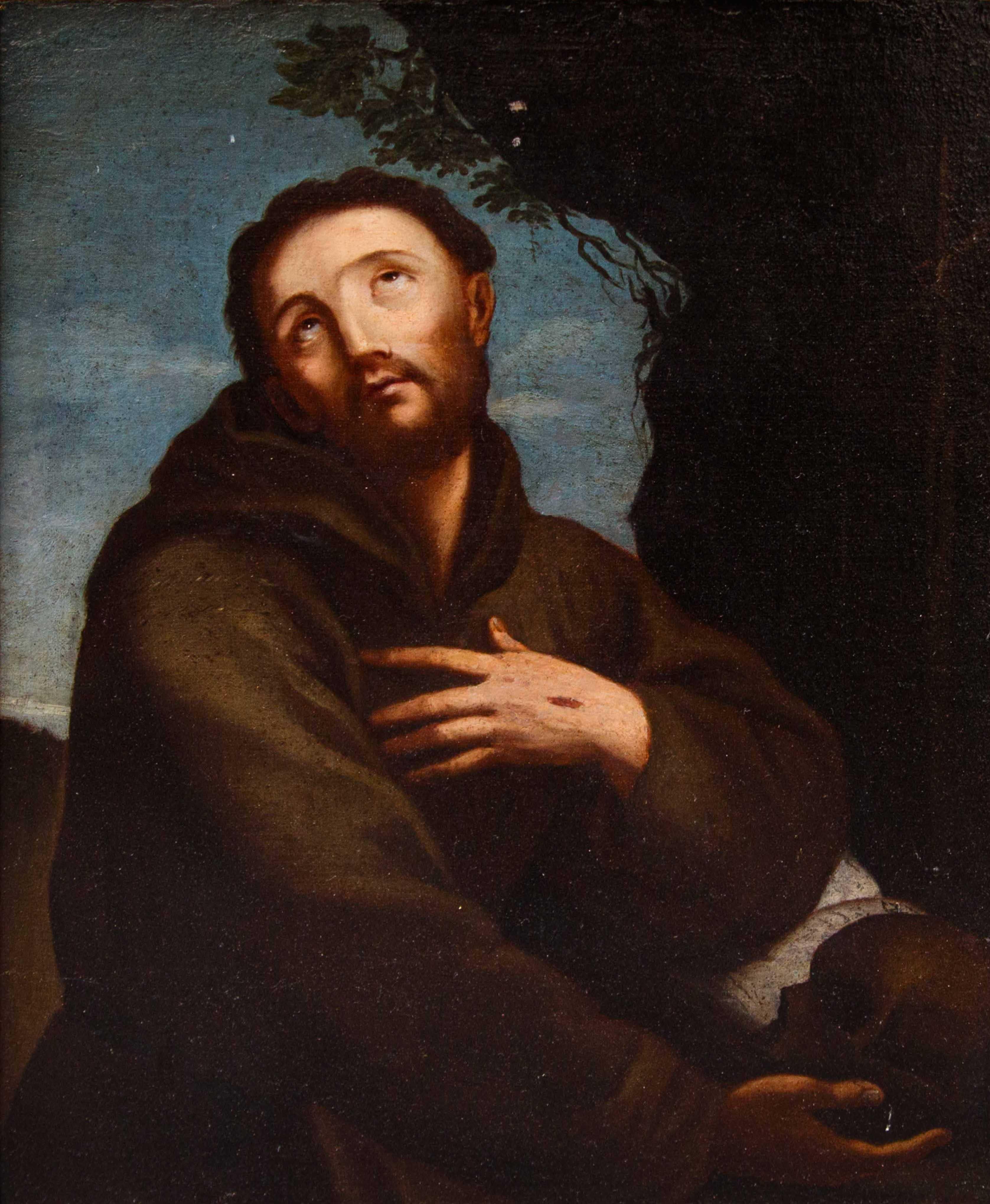 18th Century and Earlier Scuola emiliana, XVII secolo, San Francesco in vendita
