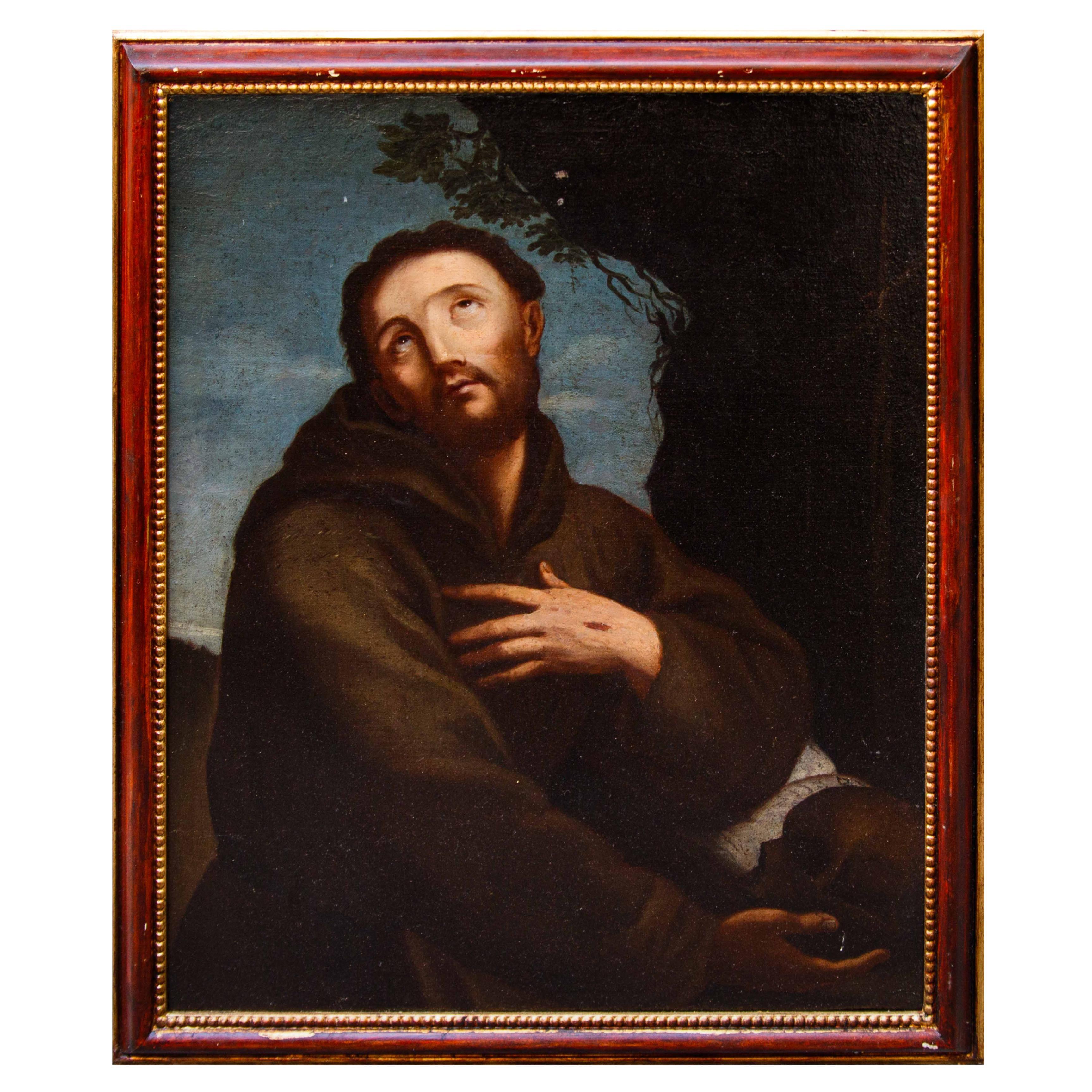 Scuola emiliana, XVII secolo, San Francesco in vendita