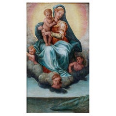 Scuola emiliana, XVIII secolo, Madonna con Bambino