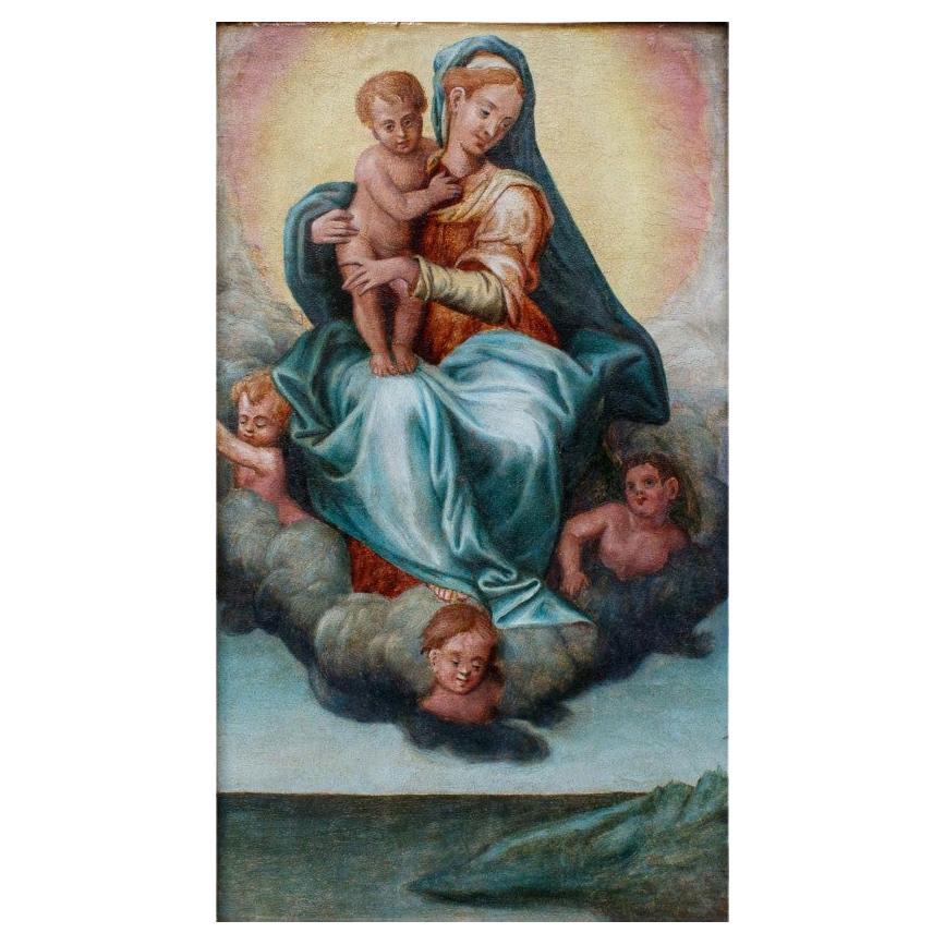 Scuola emiliana, XVIII secolo, Madonna con Bambino