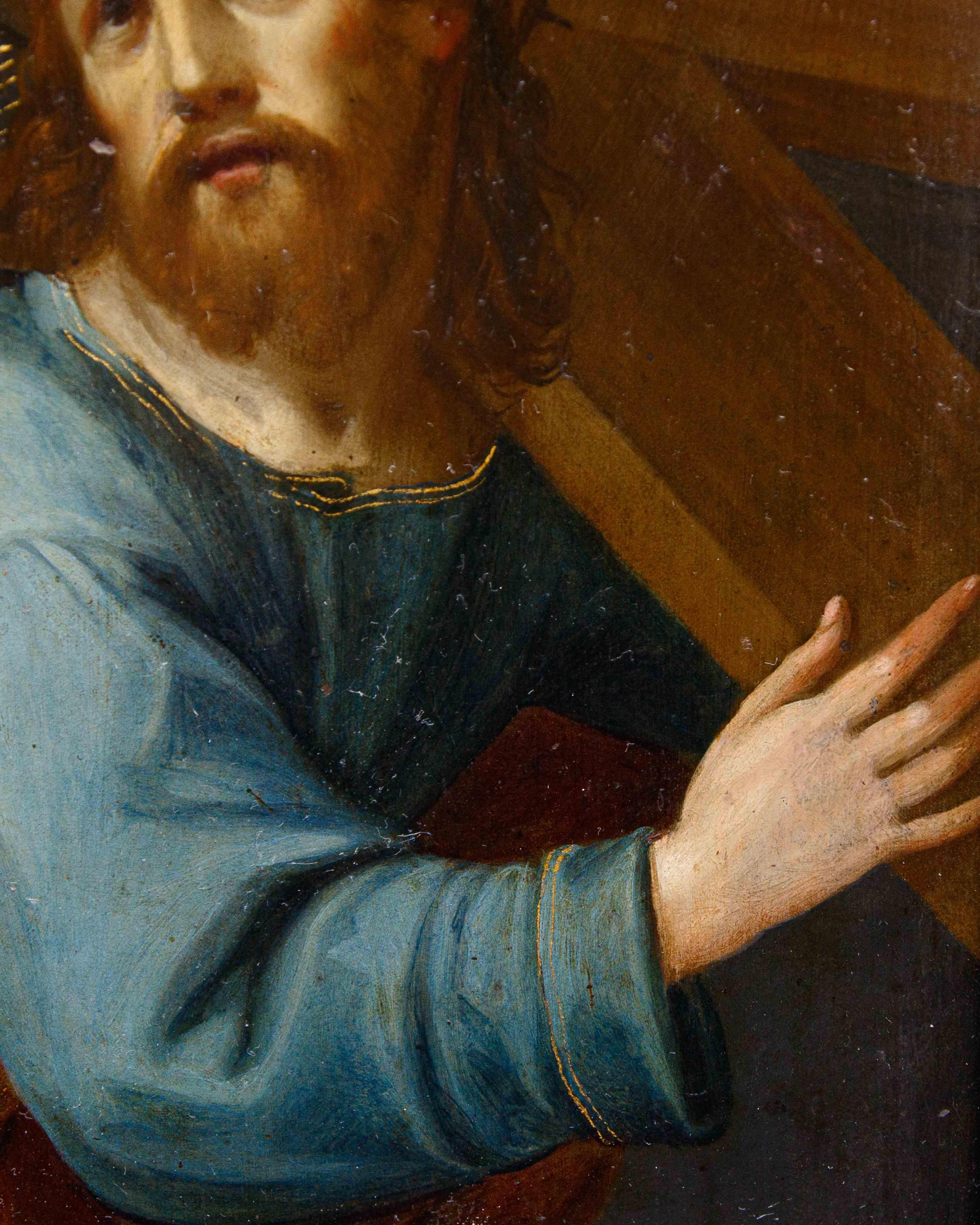 Autre École flamande, fin du XVIe siècle, Christ portant la croix en vente