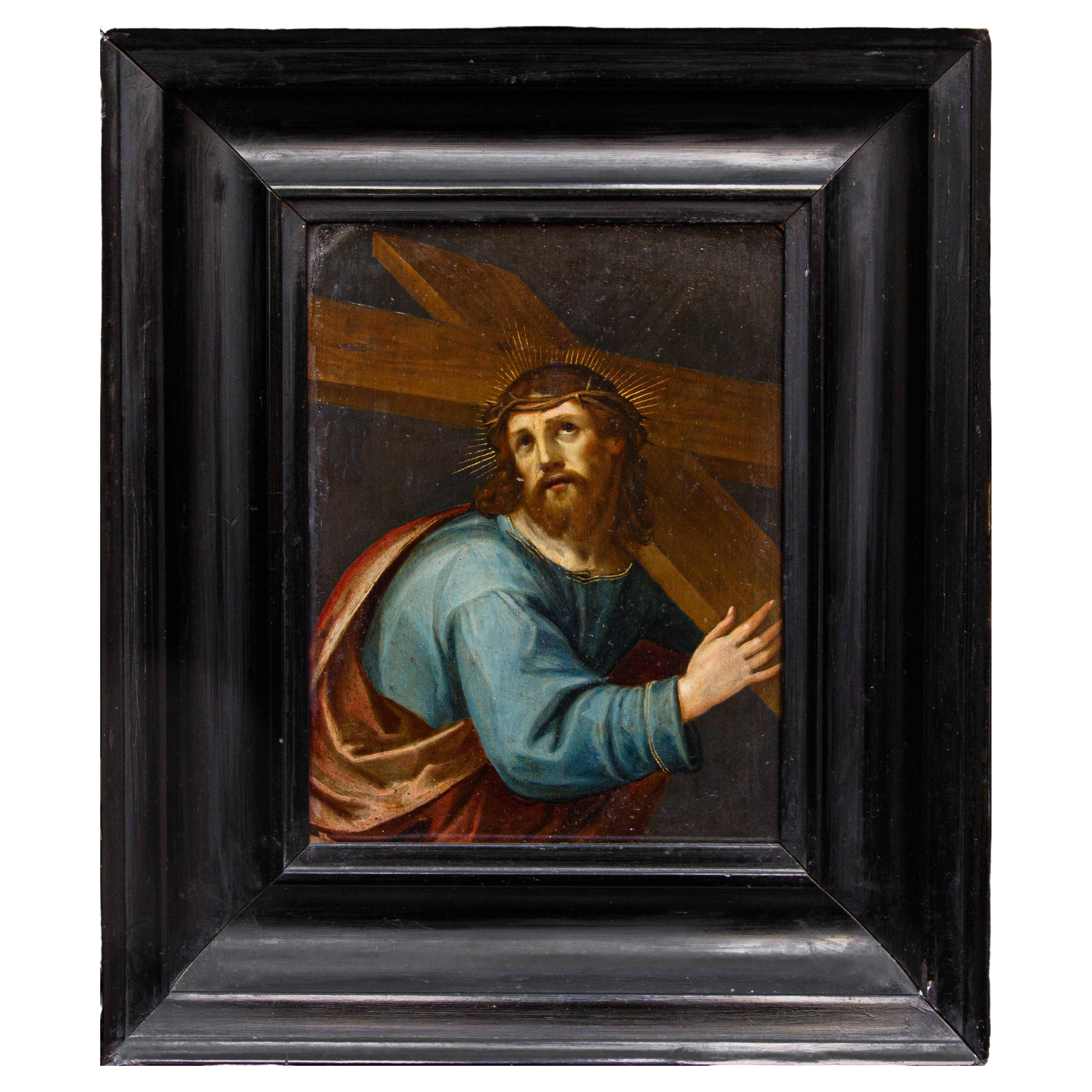 École flamande, fin du XVIe siècle, Christ portant la croix en vente