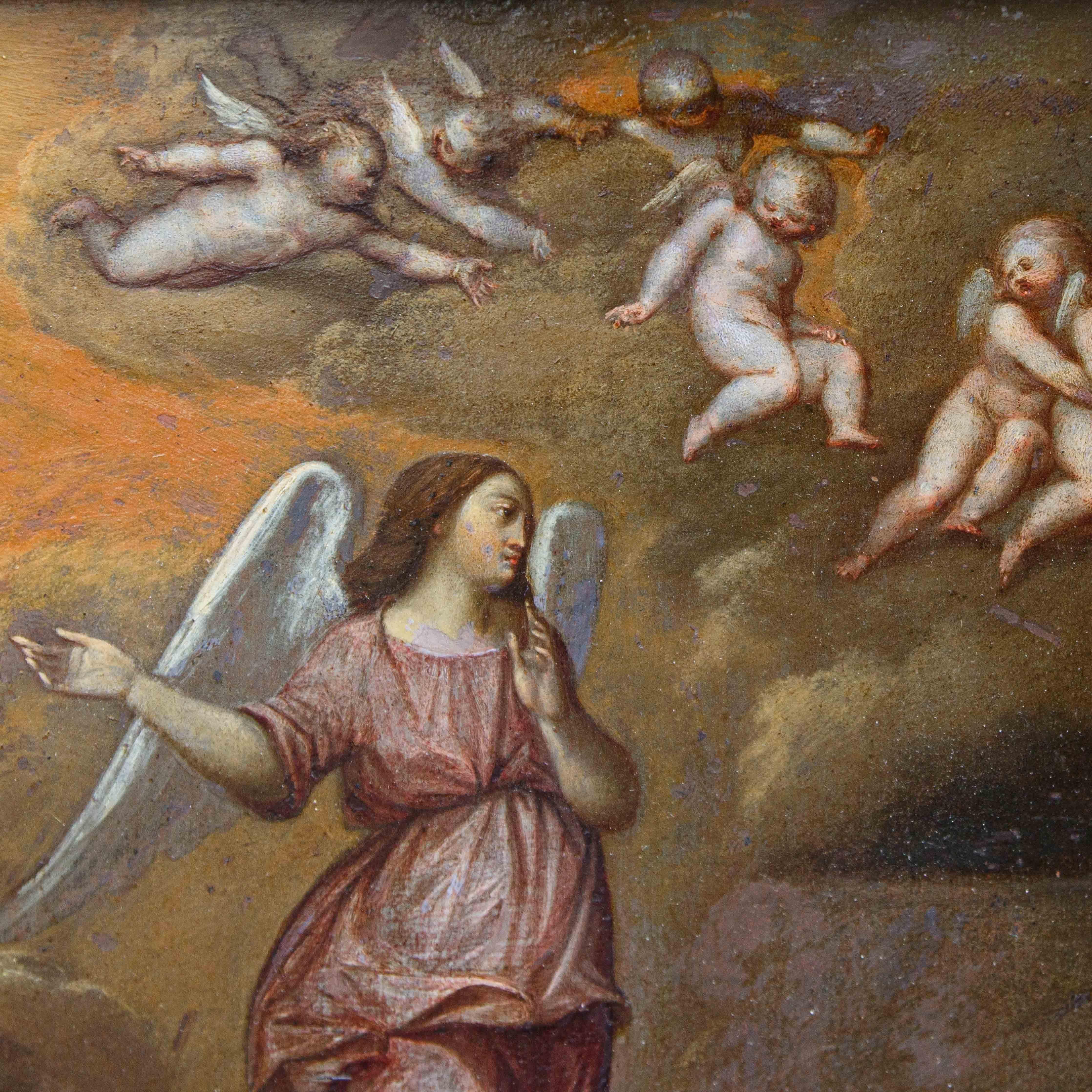 Altro Scuola fiamminga, XVII secolo, Annunciazione in vendita