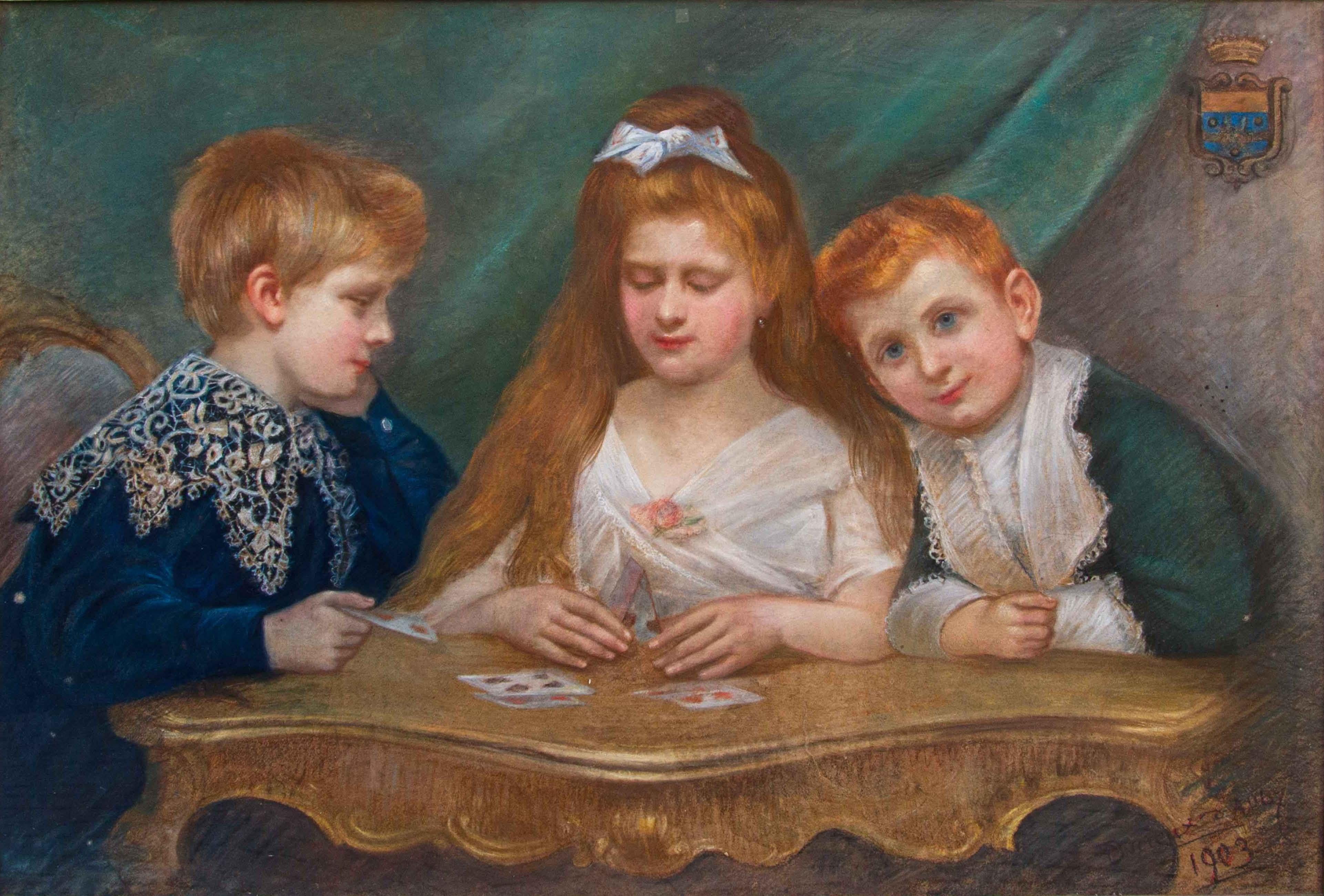 Scuola francese, XX secolo, Tre fratelli en venta 5