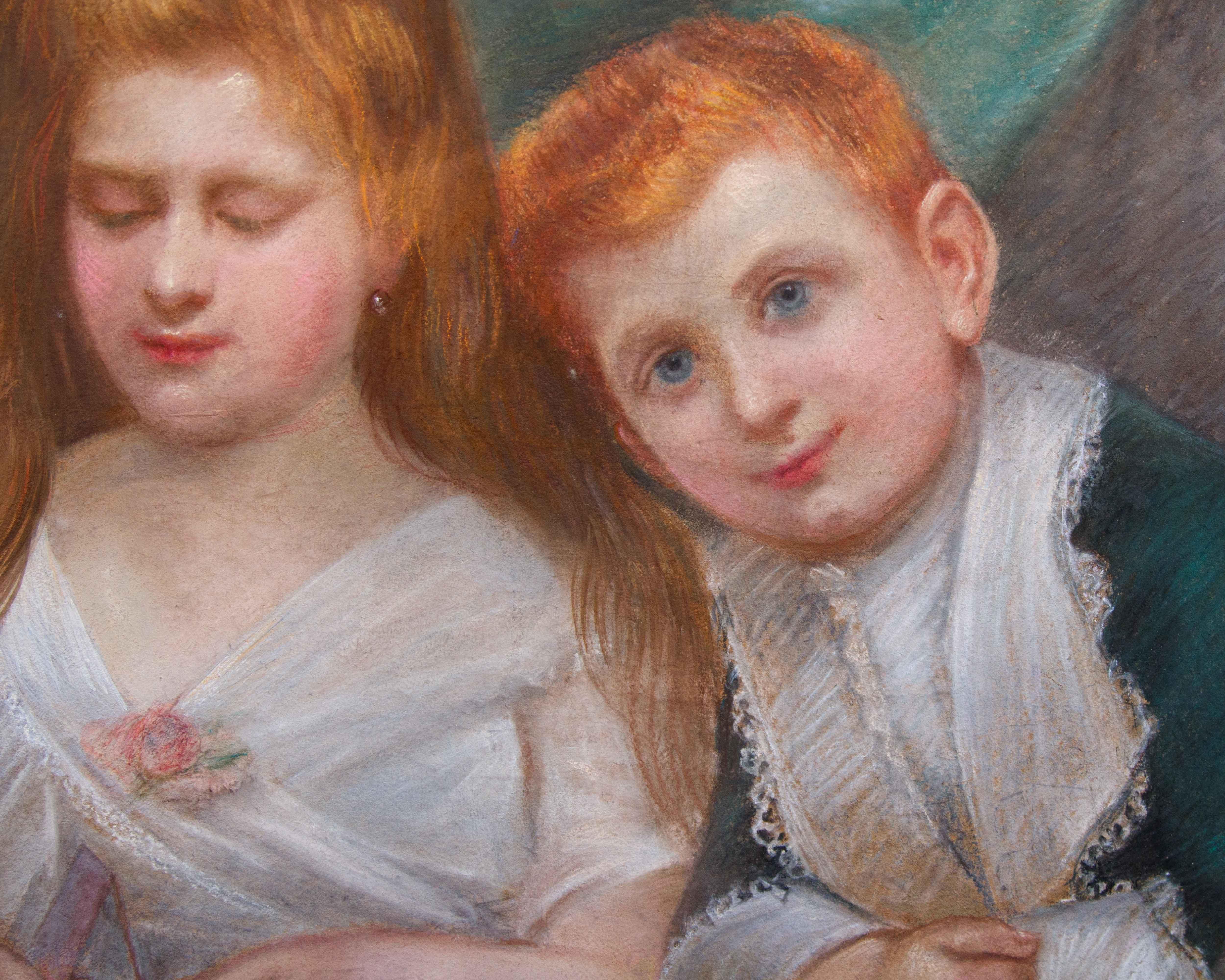 Scuola francese, XX secolo, Tre fratelli en Bueno estado para la venta en Milan, IT