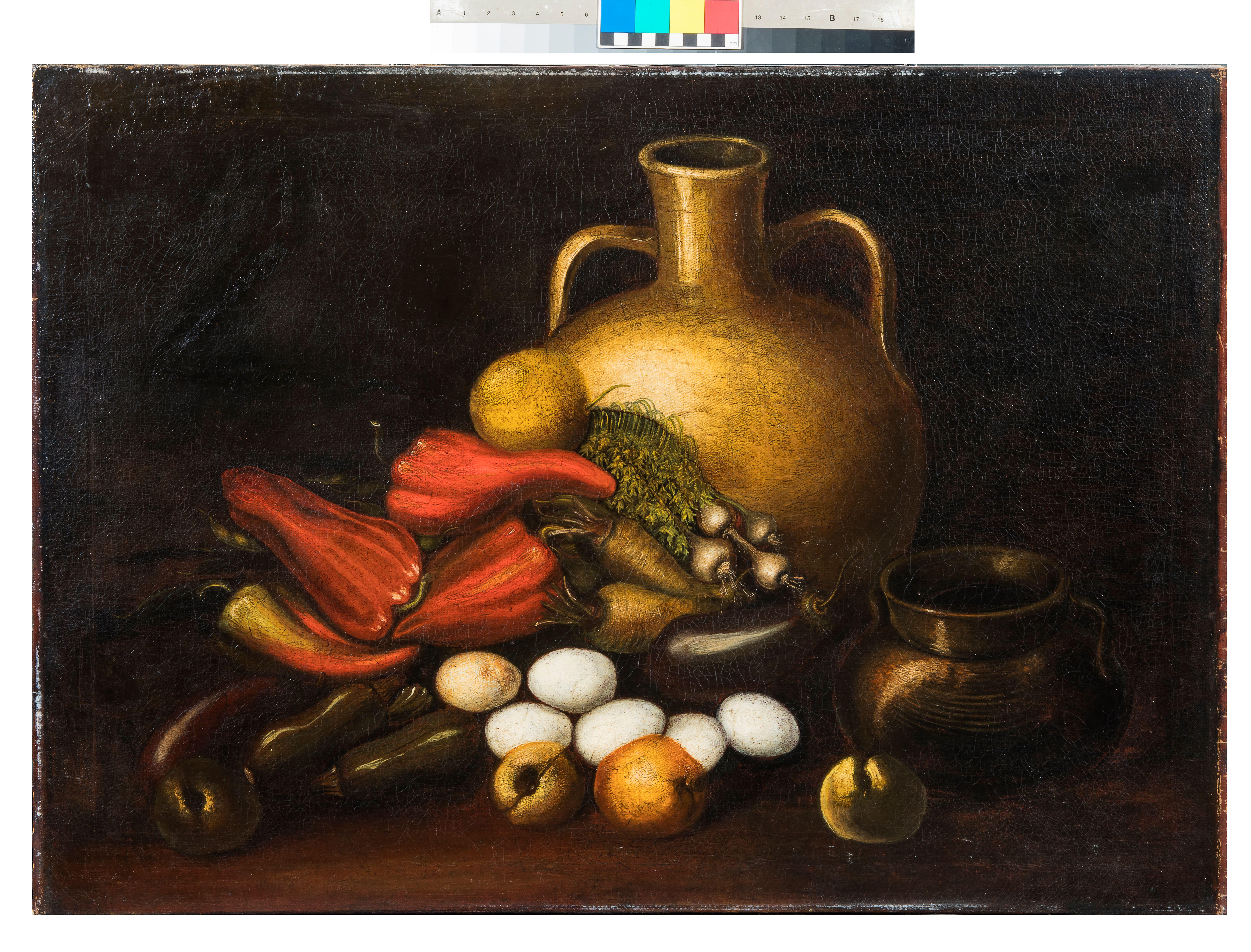 Lombardische Schule des 18./19. Jahrhunderts A) B) Stilleben (Geölt) im Angebot