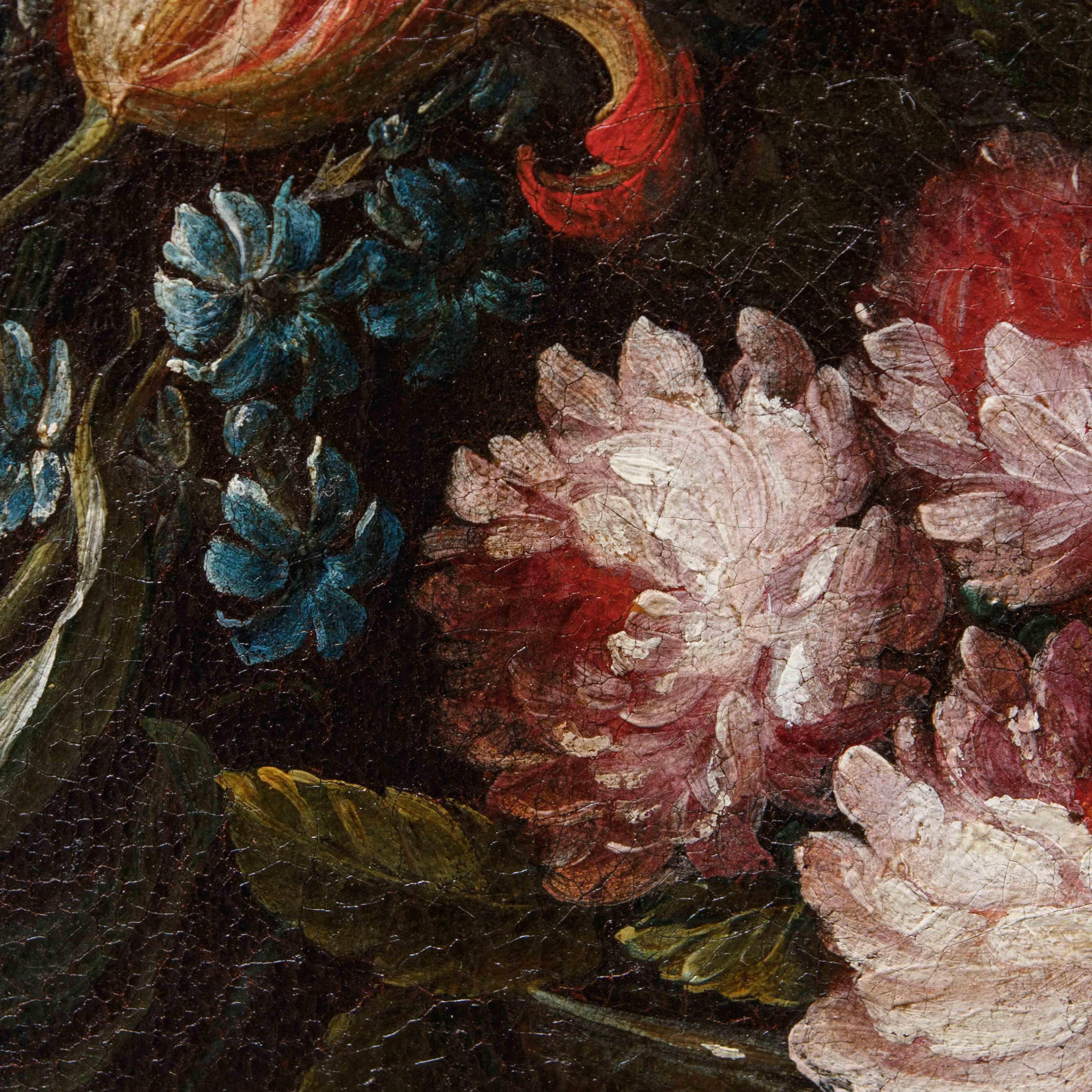 18th Century and Earlier Scuola lombarda, XVII secolo, Natura morta con fiori in vendita