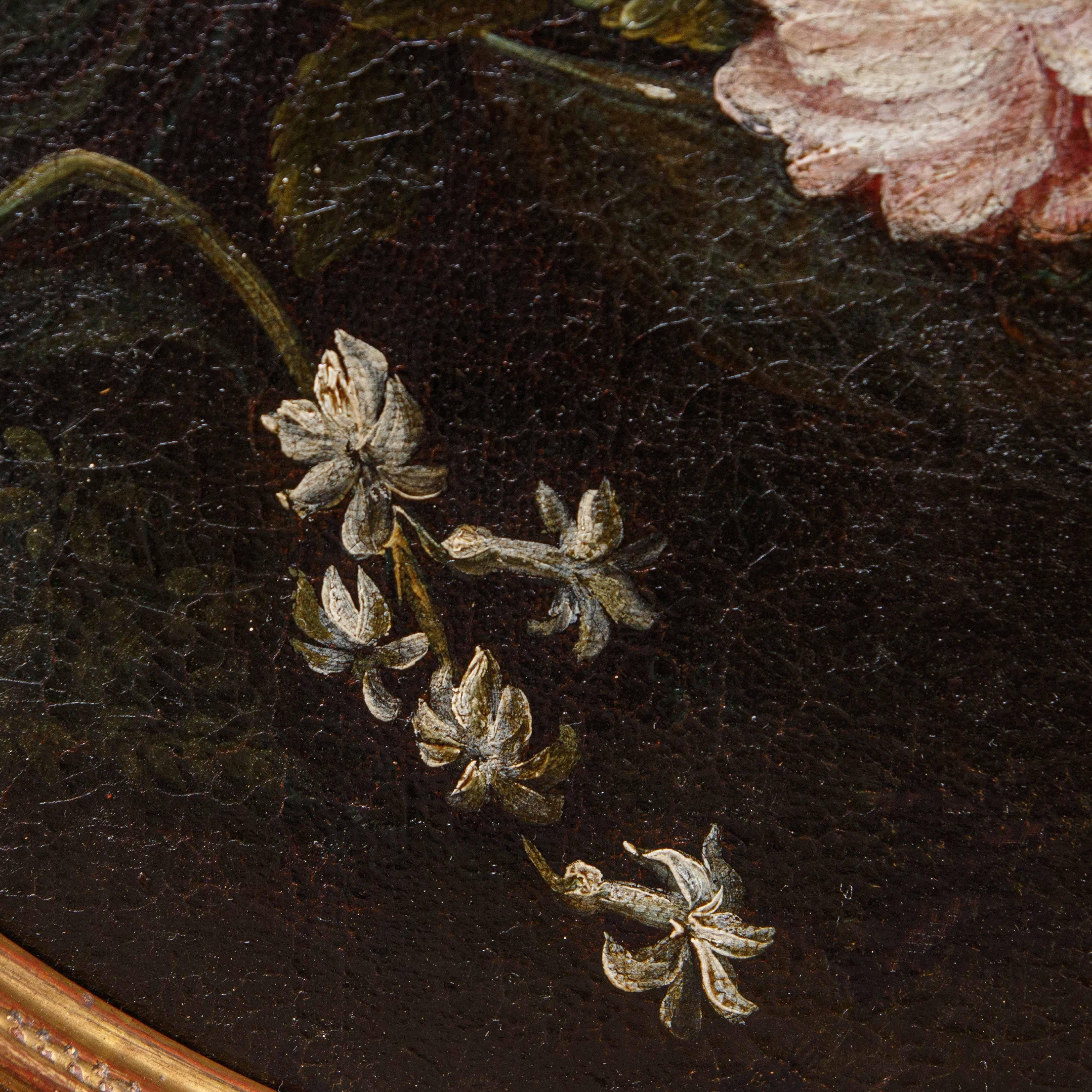 Tela Scuola lombarda, XVII secolo, Natura morta con fiori in vendita