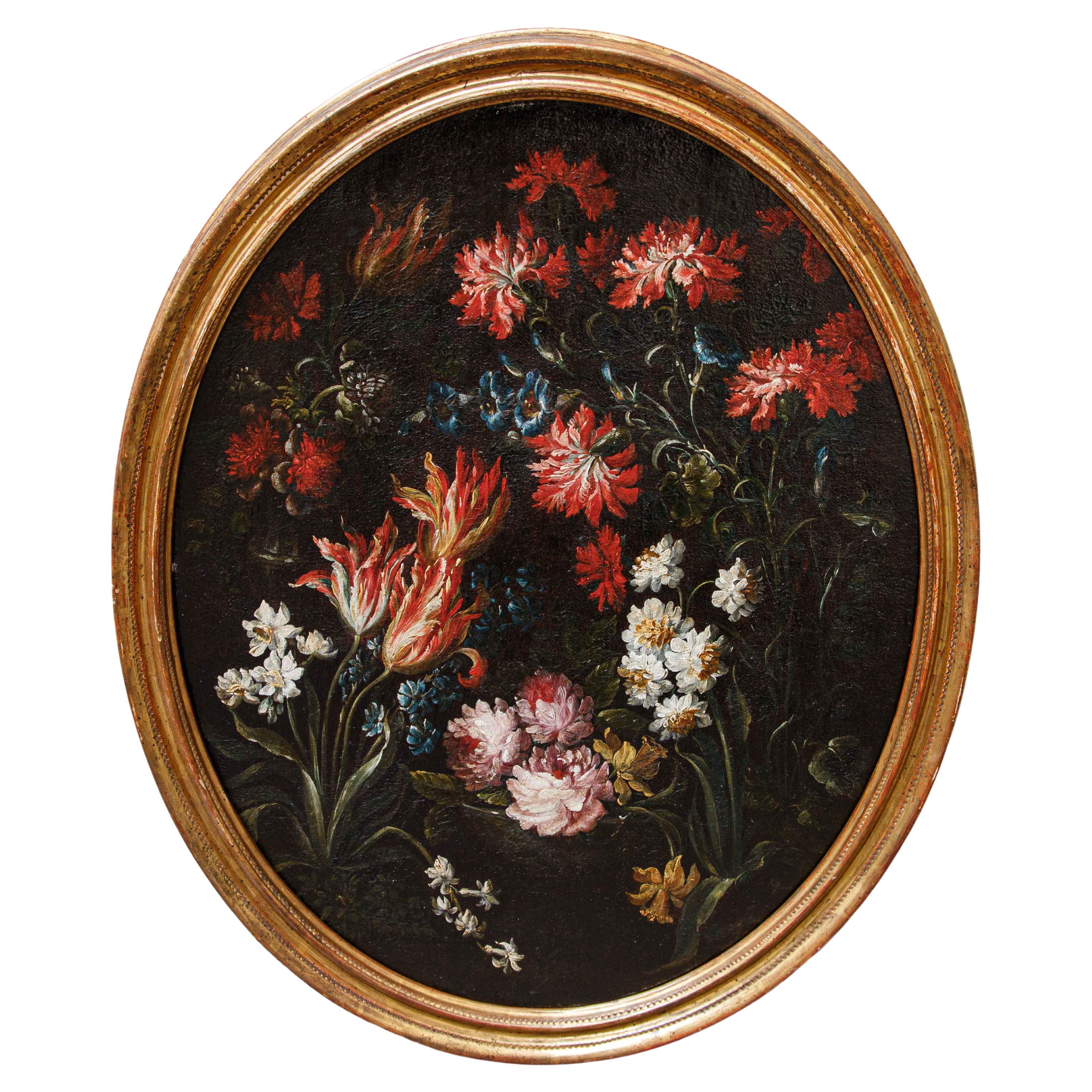 Scuola lombarda, XVII secolo, Natura morta con fiori in vendita