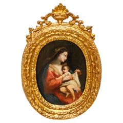 Scuola mantovana, XVIII secolo, Madonna che allatta il Bambino