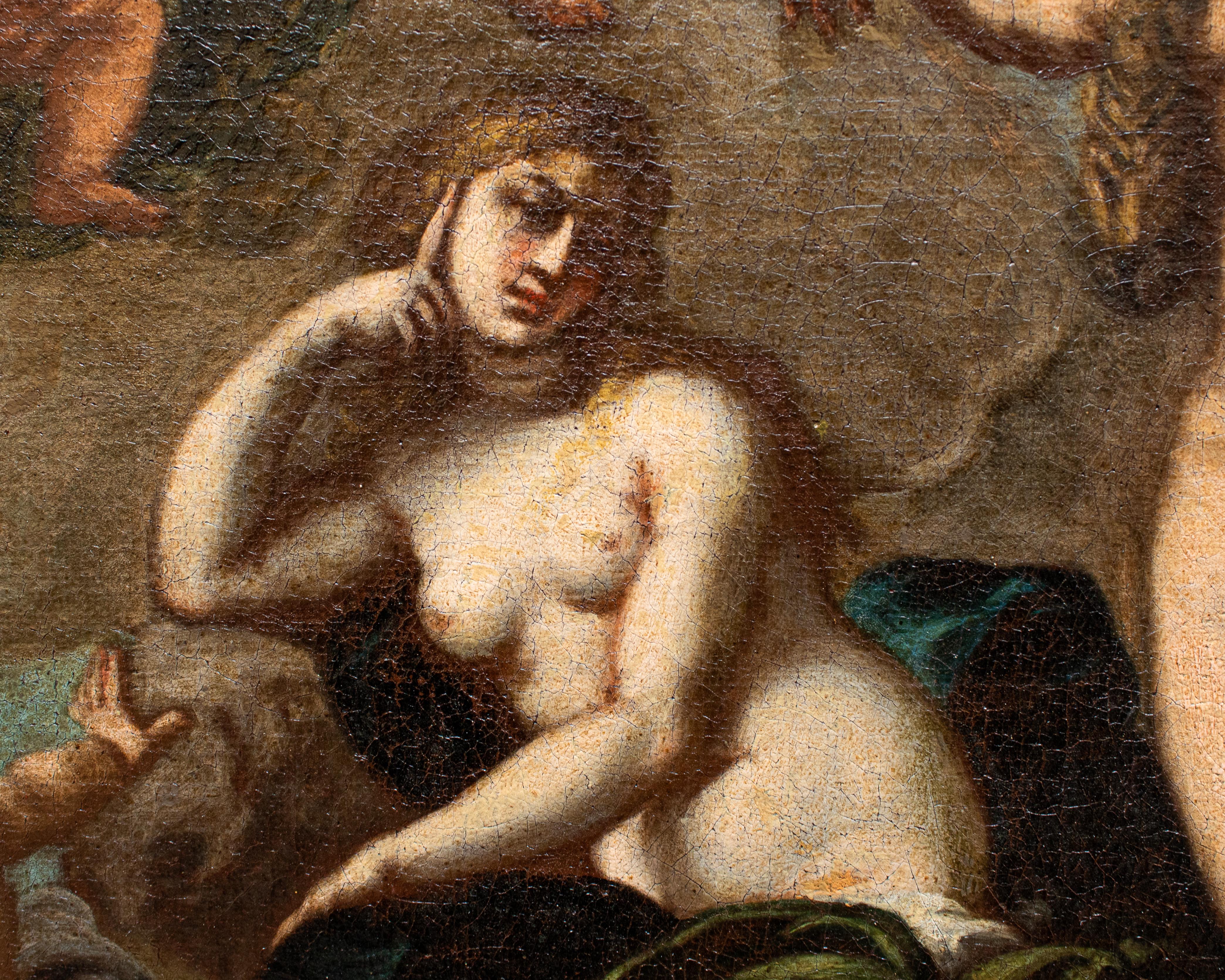 Italian Scuola napoletana del XVII-XVIII secolo, Bacco e Arianna abbandonata da Teseo in vendita