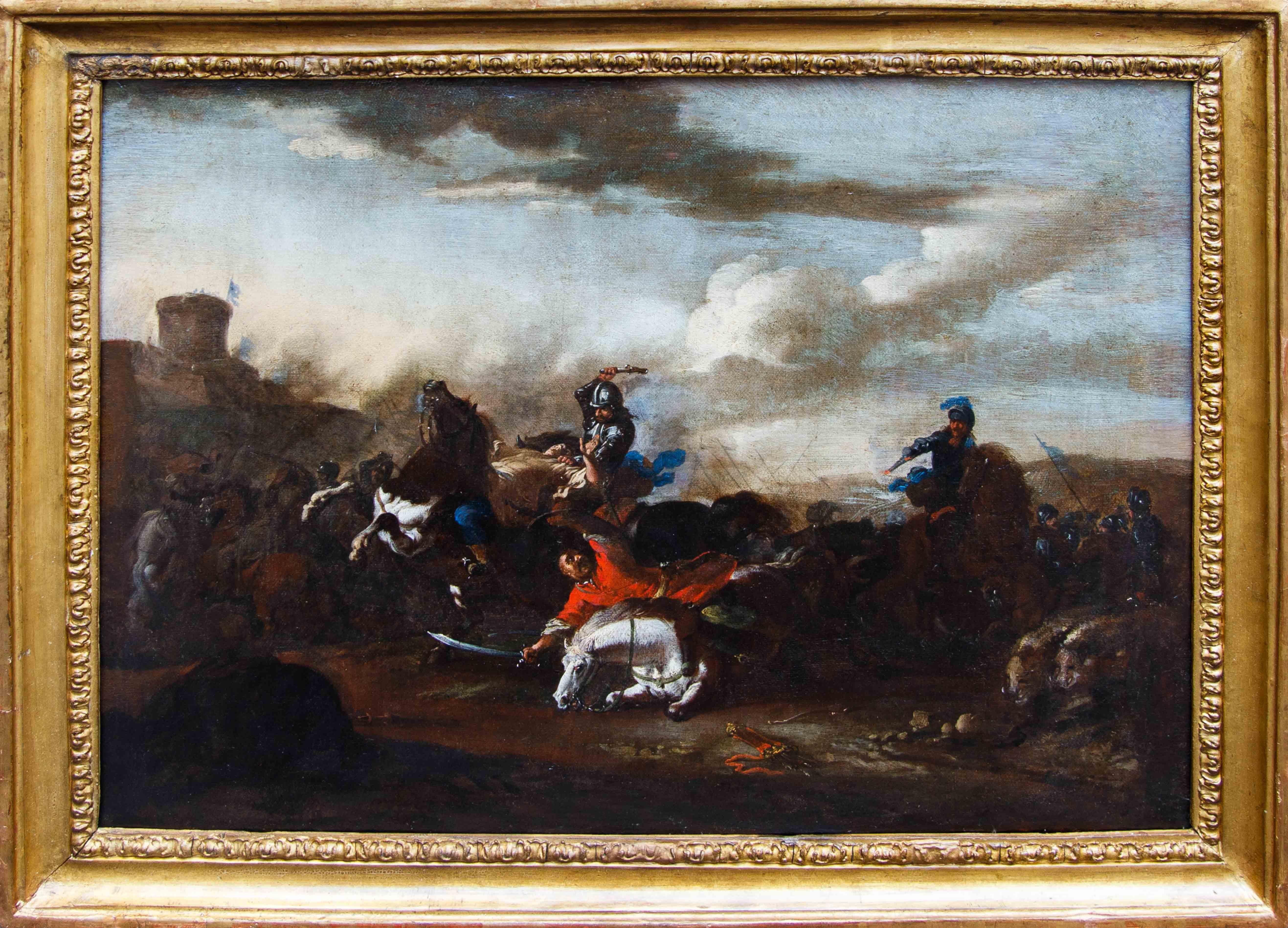 Neapolitan school, 17th century, battle scenes For Sale 6