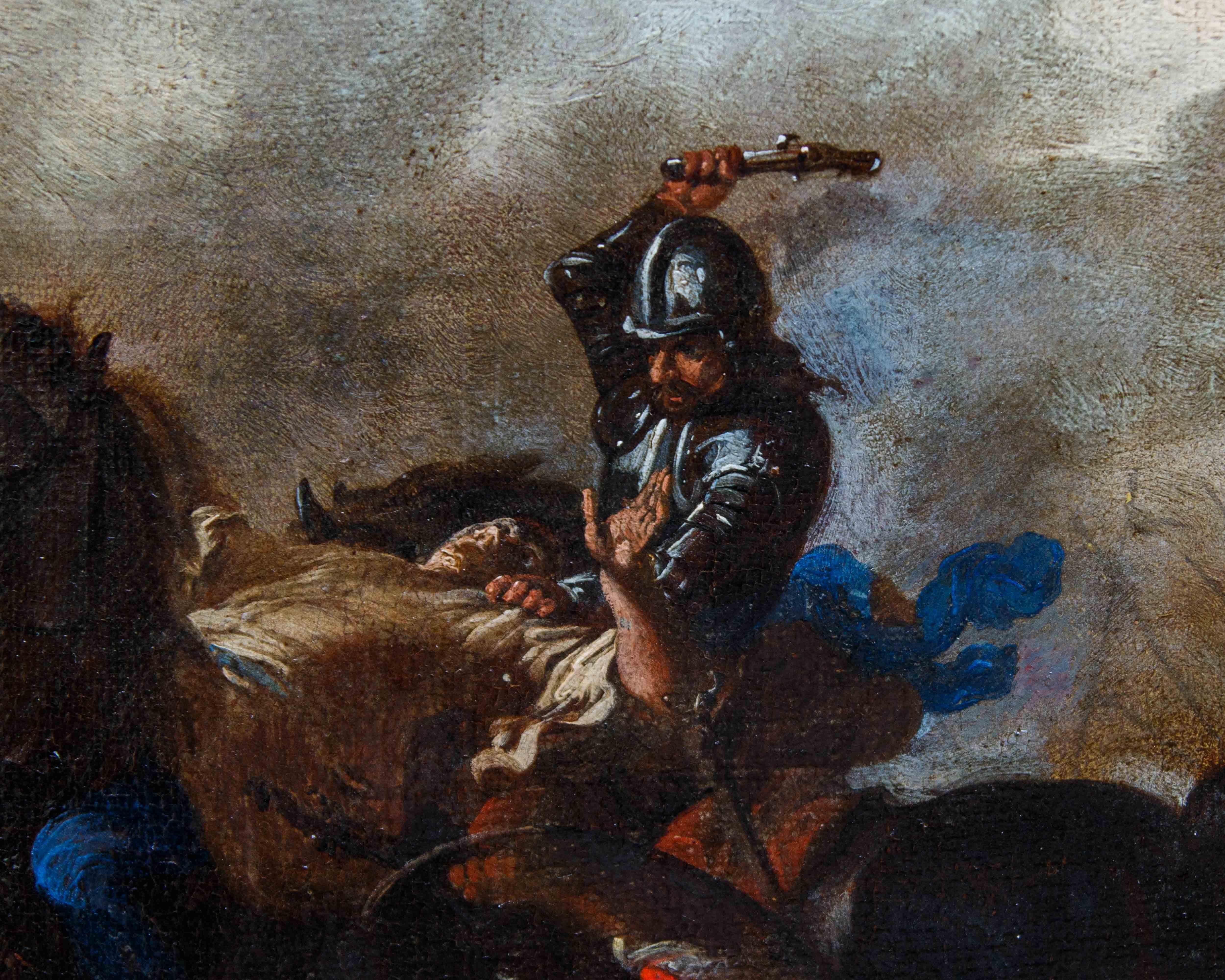 Neapolitan school, 17th century, battle scenes For Sale 10