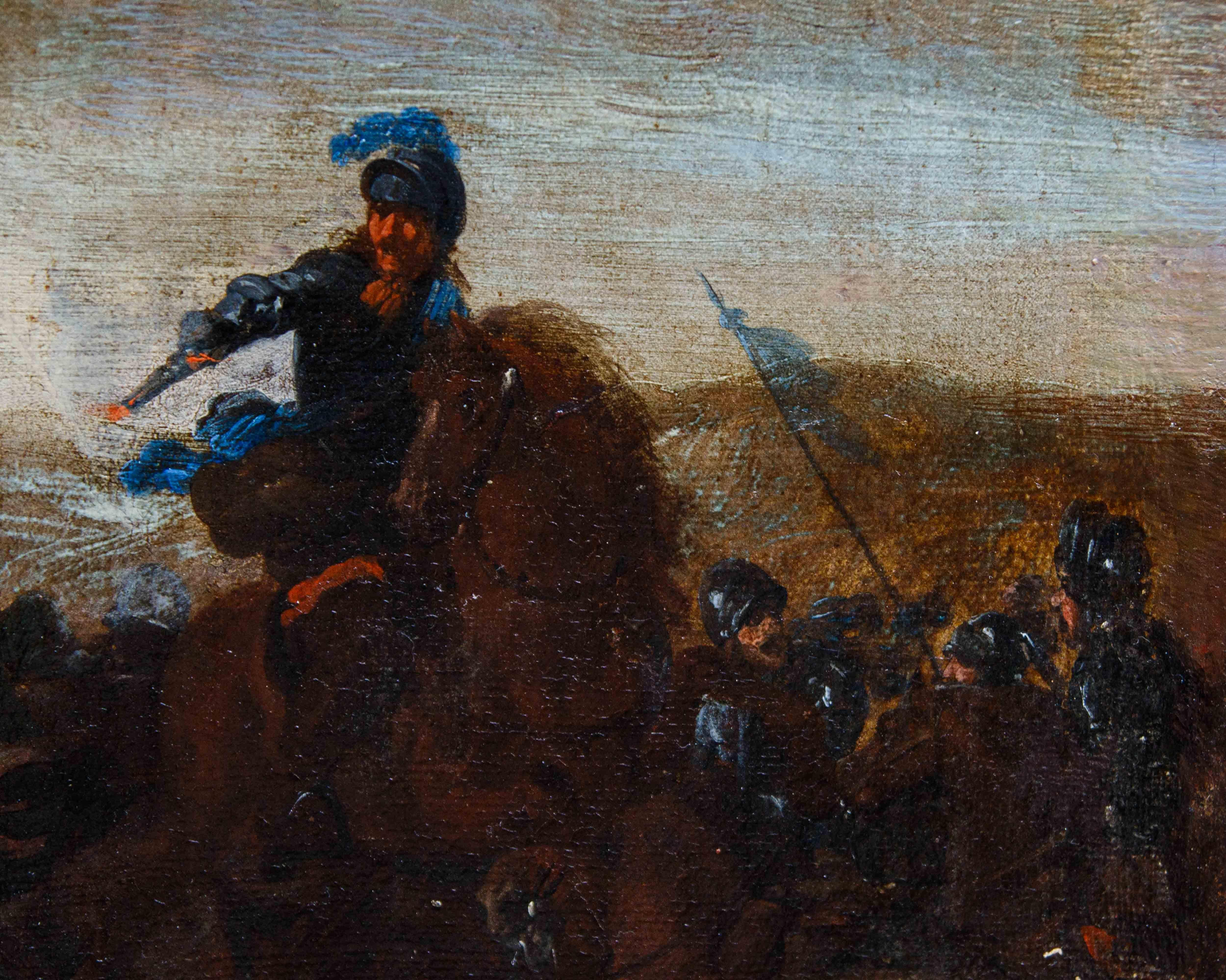 Neapolitan school, 17th century, battle scenes For Sale 11