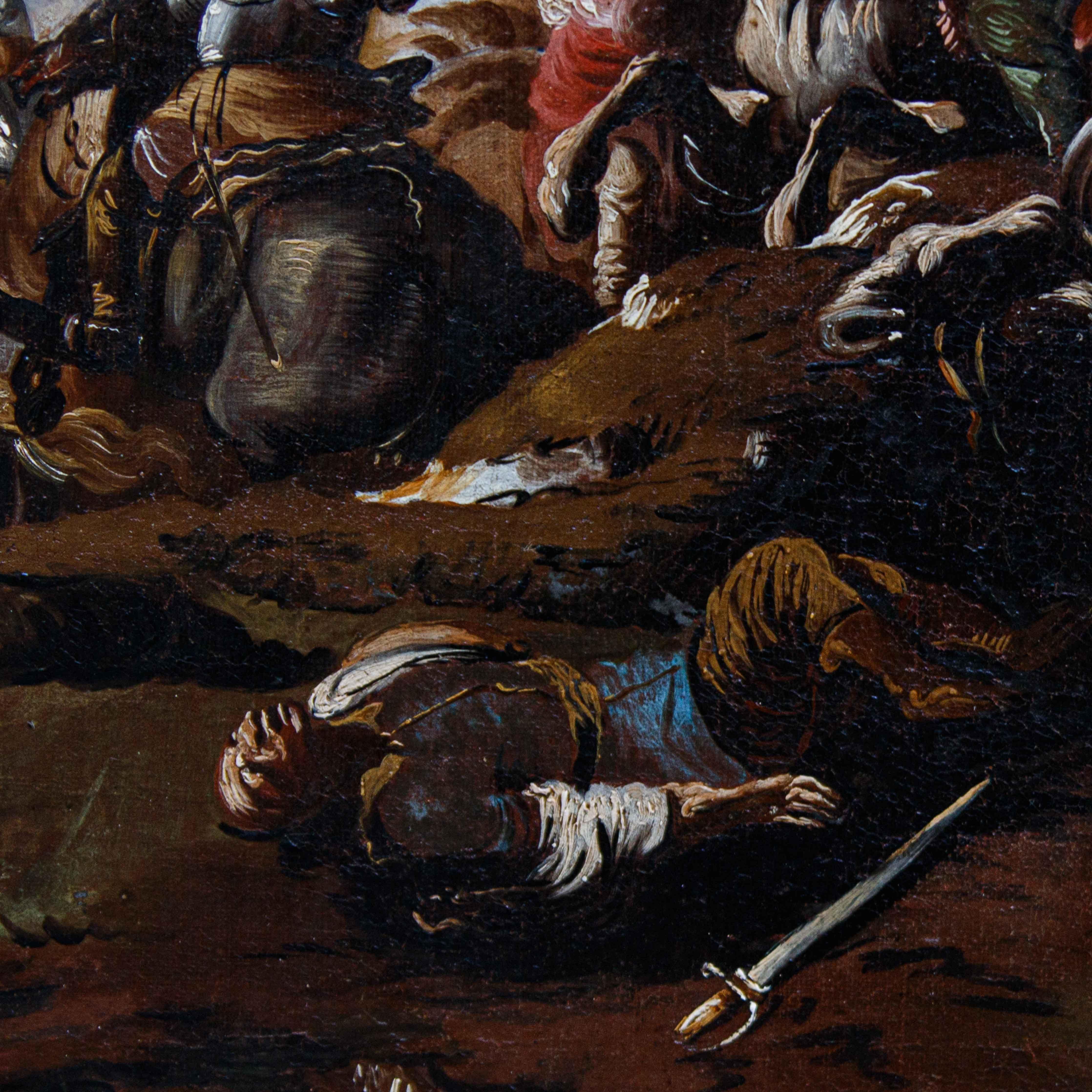 18th Century and Earlier Neapolitan school, 17th century, battle scenes For Sale