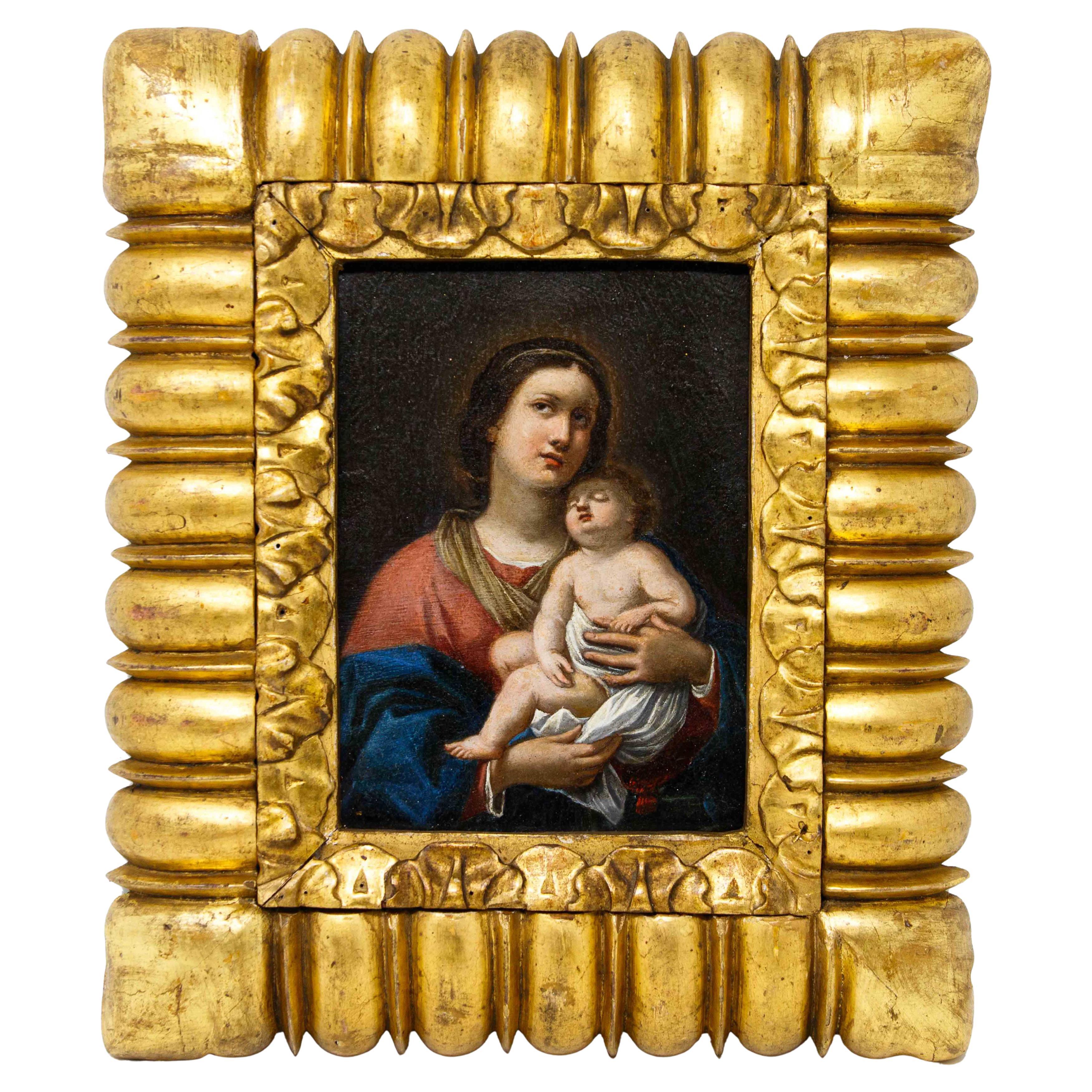 Roman school, 17th century, Madonna and Child
