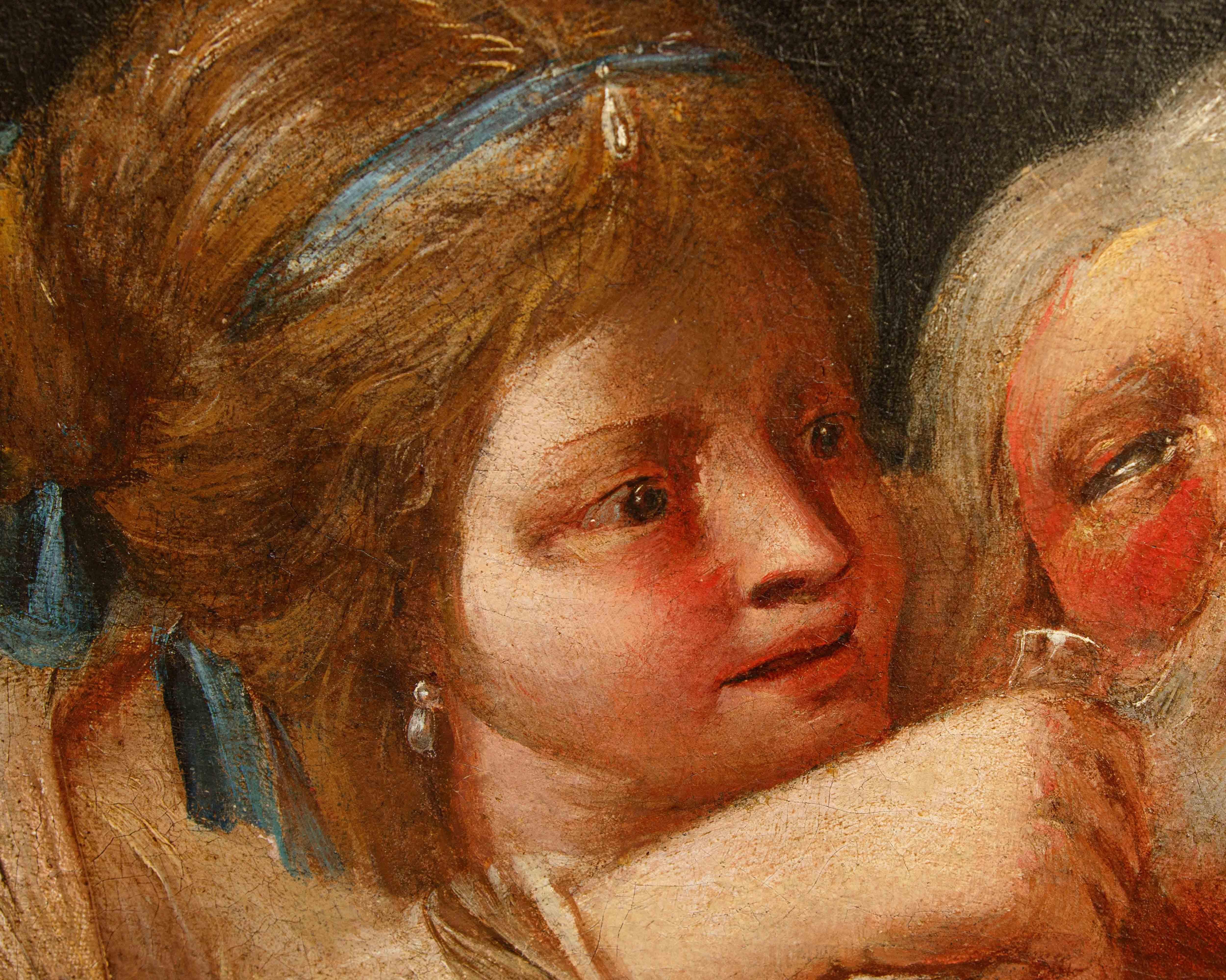 A olio Scuola veneta, metà del XVIII secolo, Loth e le figlie in vendita