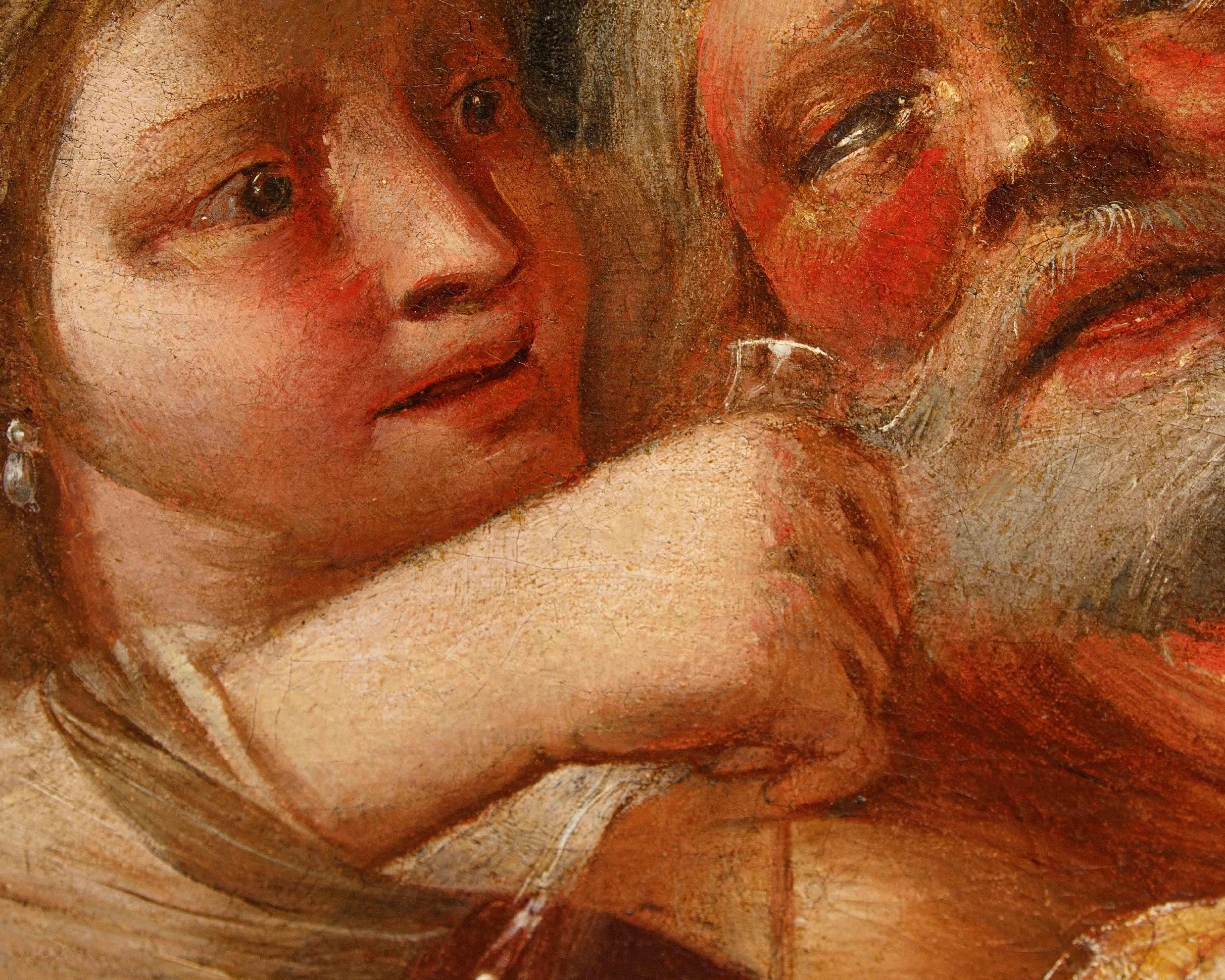 Scuola veneta, metà del XVIII secolo, Loth e le figlie In condizioni buone in vendita a Milan, IT