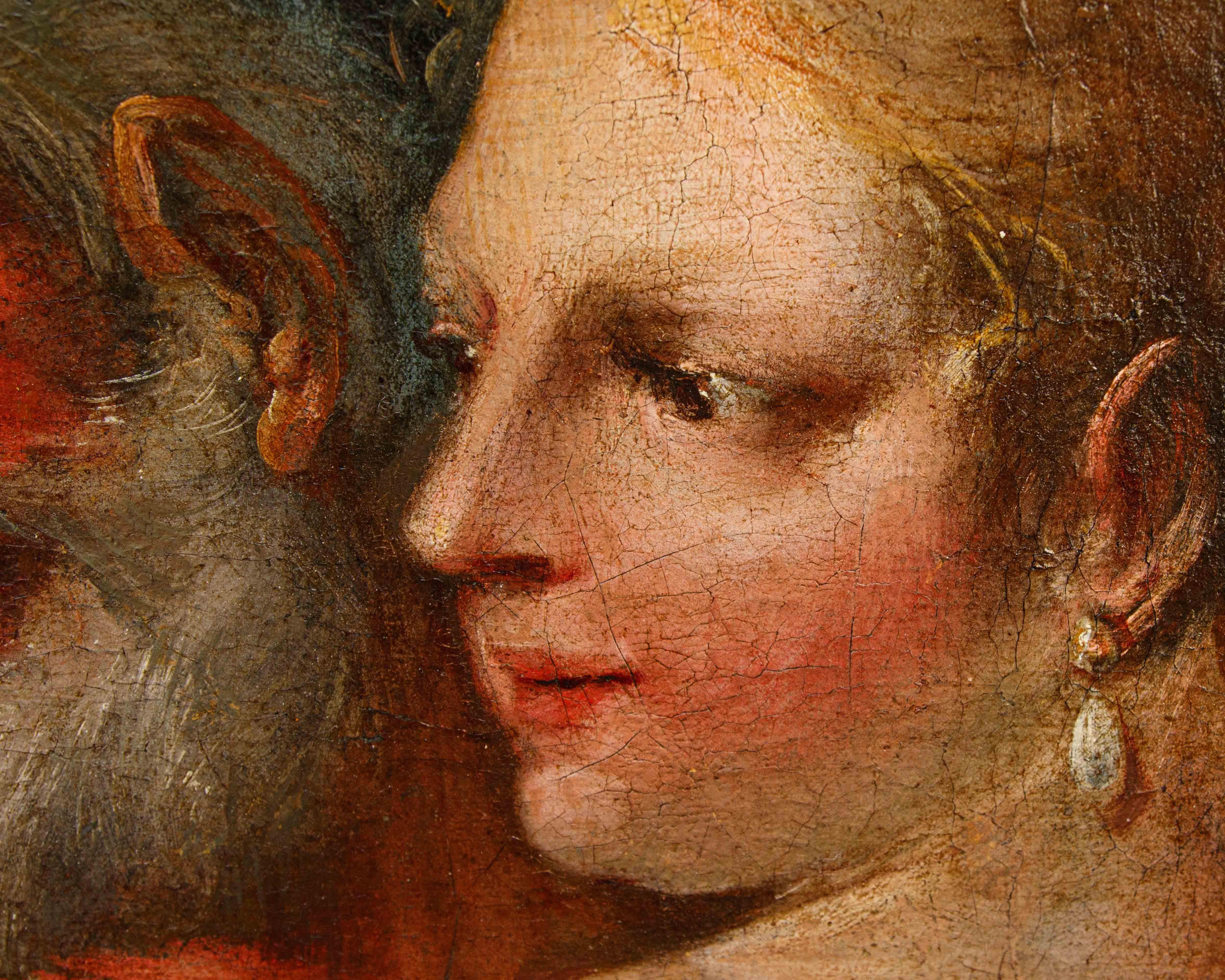 Tela Scuola veneta, metà del XVIII secolo, Loth e le figlie in vendita