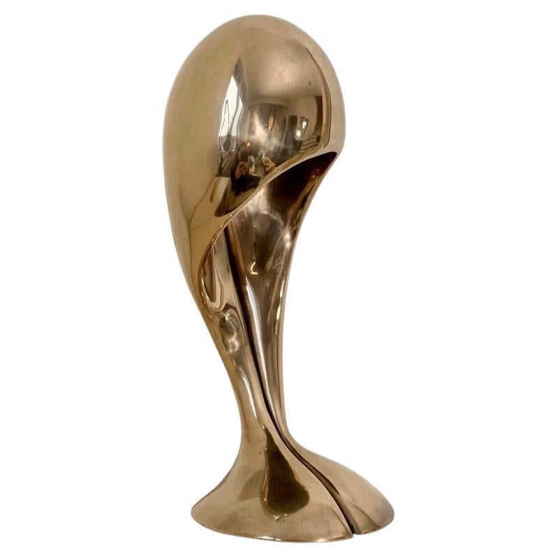 Scupltural Bronze Table Lamp, circa 1970, France For Sale