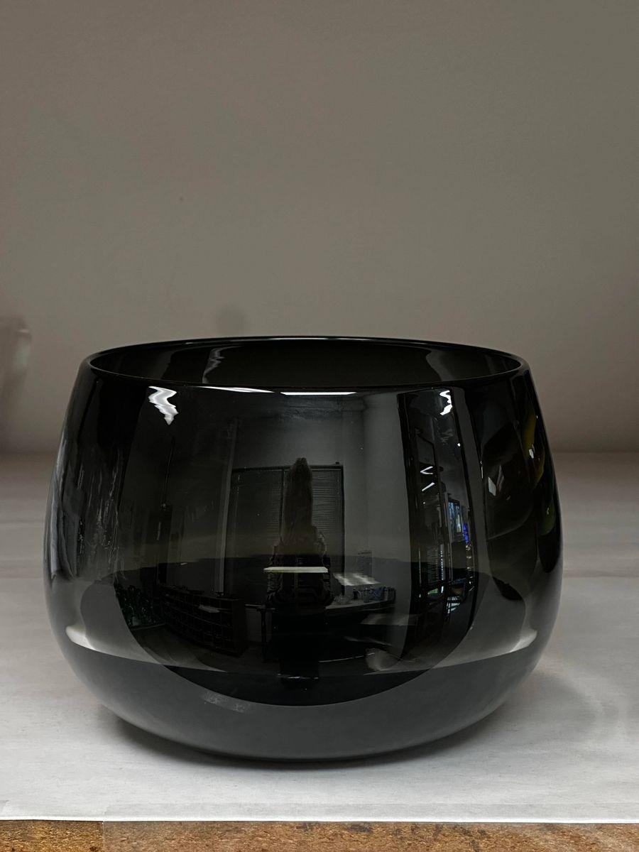 Mid-Century Modern Scuro Large Deep Bowl, Hand Blown Glass - Made to Order For Sale
