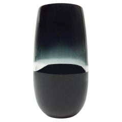 Grand vase cylindrique souple Scuro, verre soufflé à la main - fabriqué sur commande