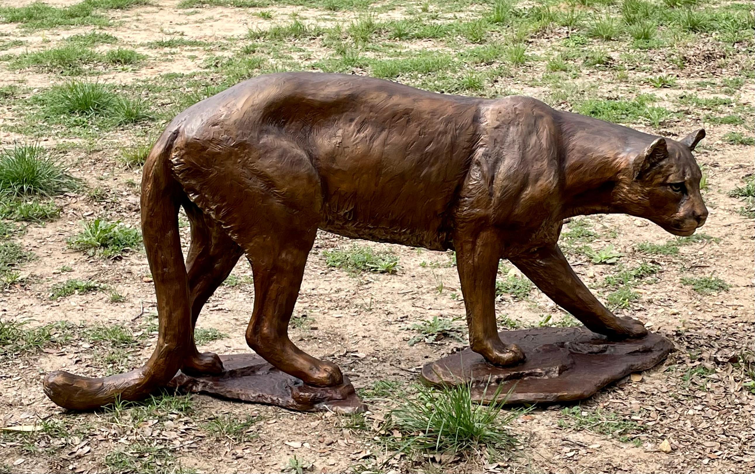 life size cougar statue